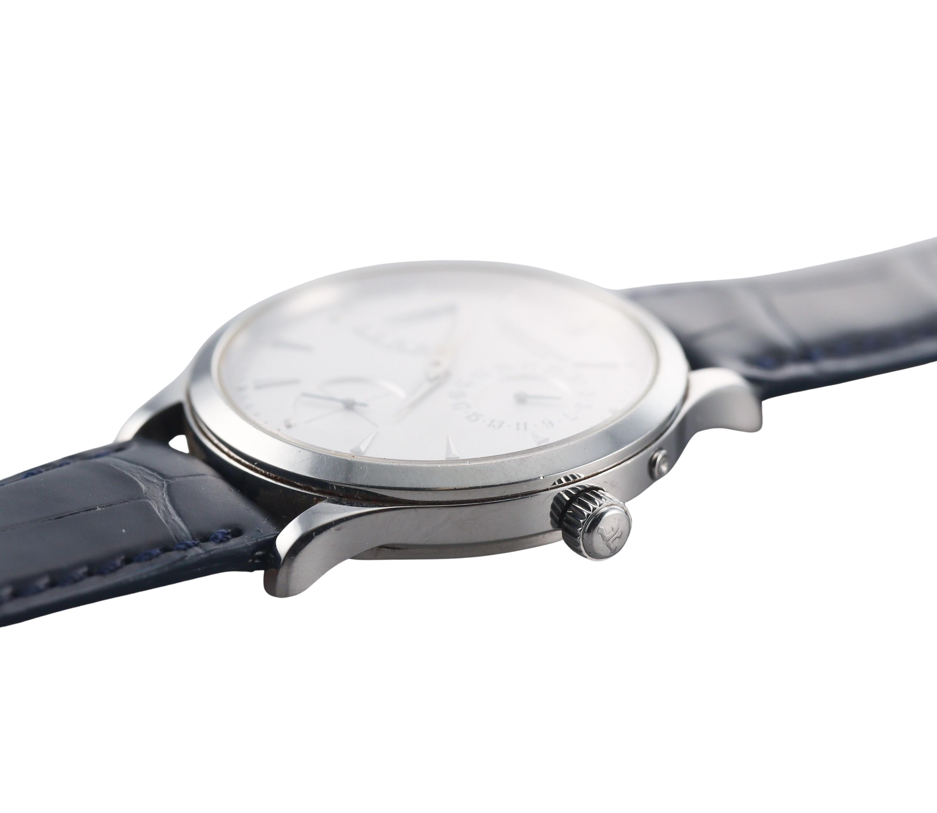 Jaeger LeCoultre Reserve De Marche Steel Automatic Watch 140.8.93.S
