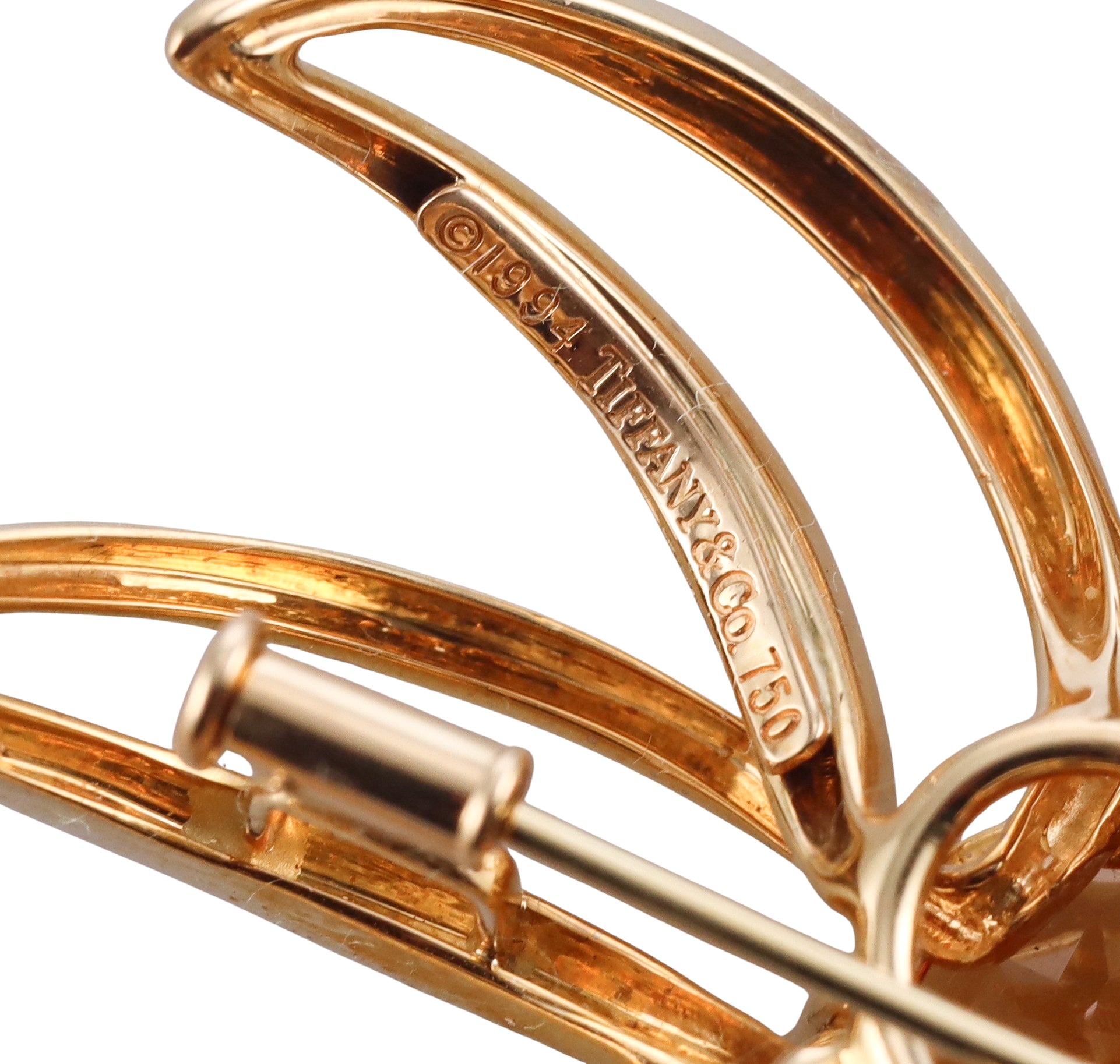 Tiffany & Co. Fireworks Citrine Gold Brooch