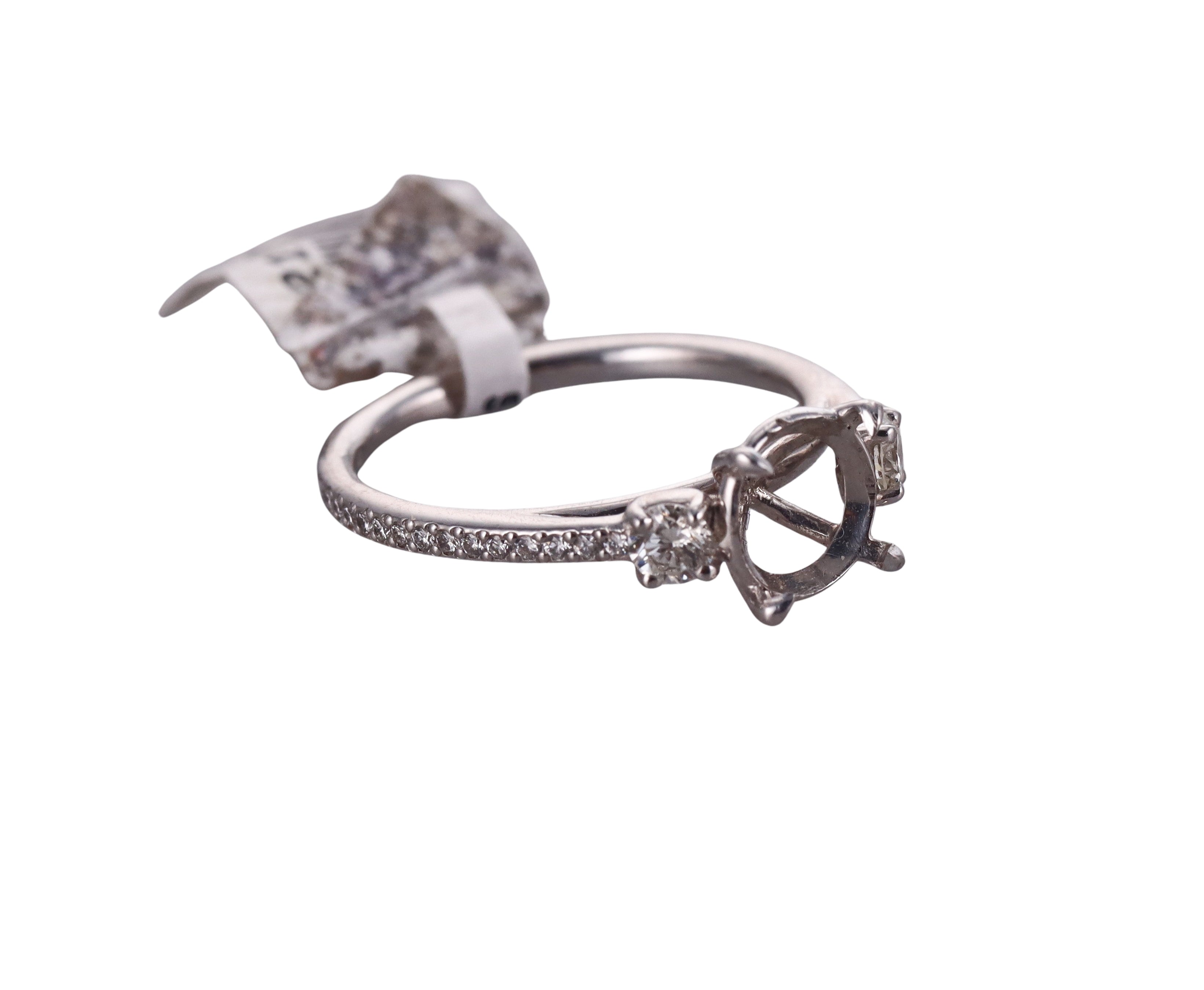 Michael B. Platinum Engagement Ring Setting