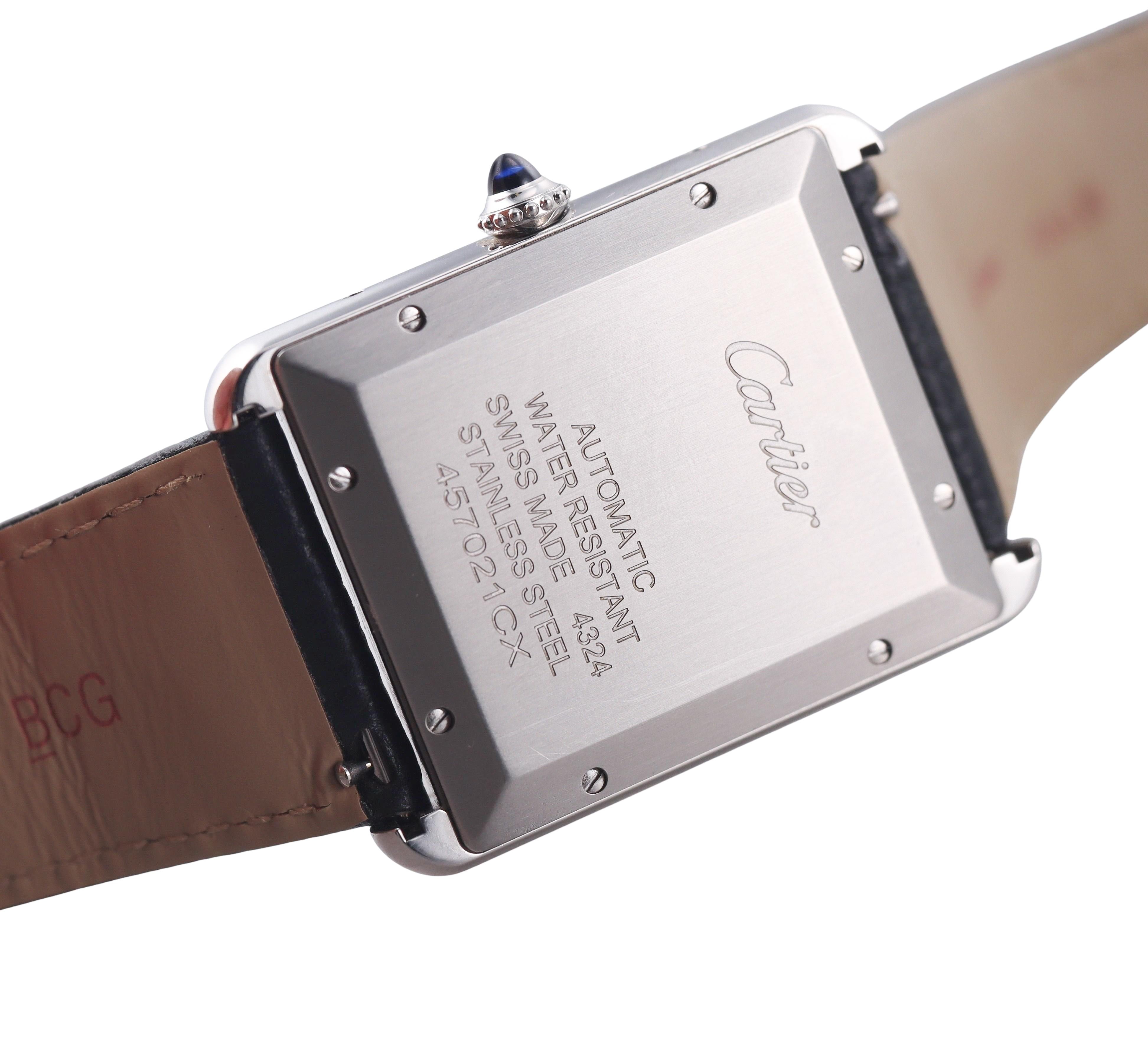 Cartier Tank Must XL Stainless Steel Automatic Watch WSTA0040