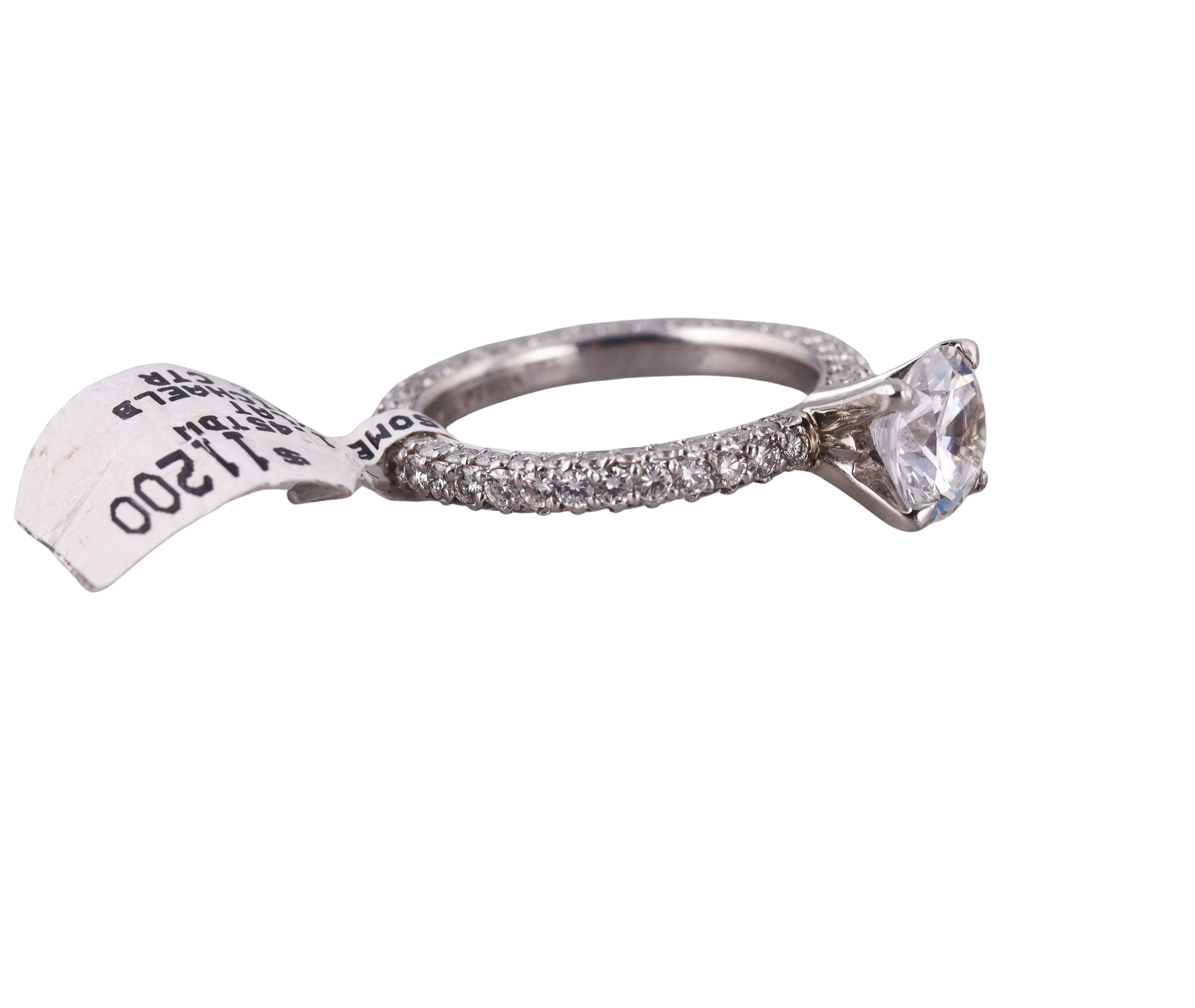 Michael B. Platinum Eternity Engagement Ring