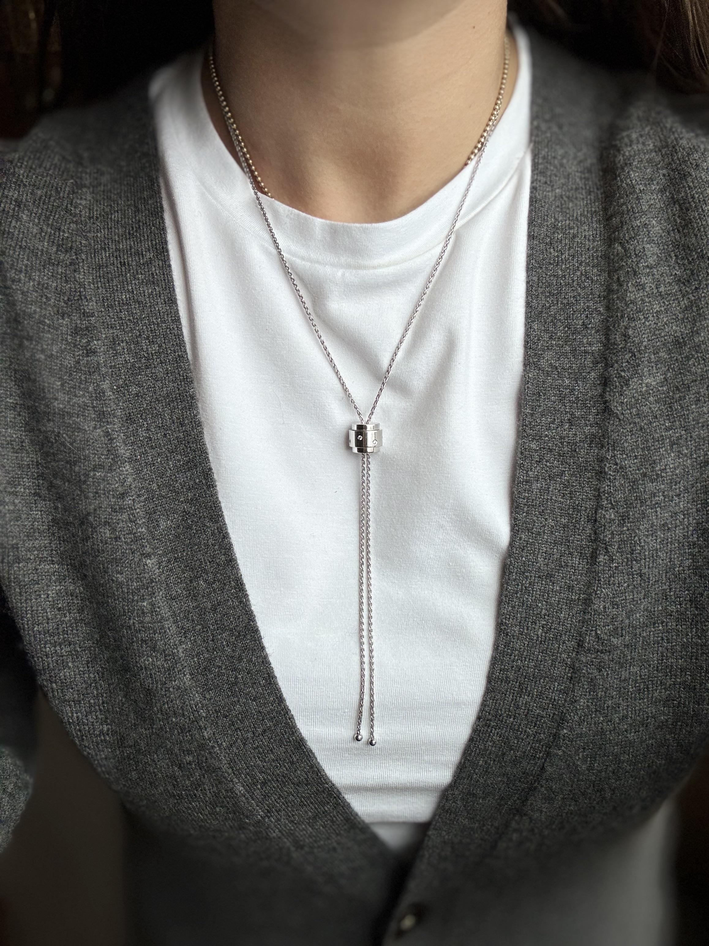 Piaget Possession Diamond Gold Pendant Lariat Necklace