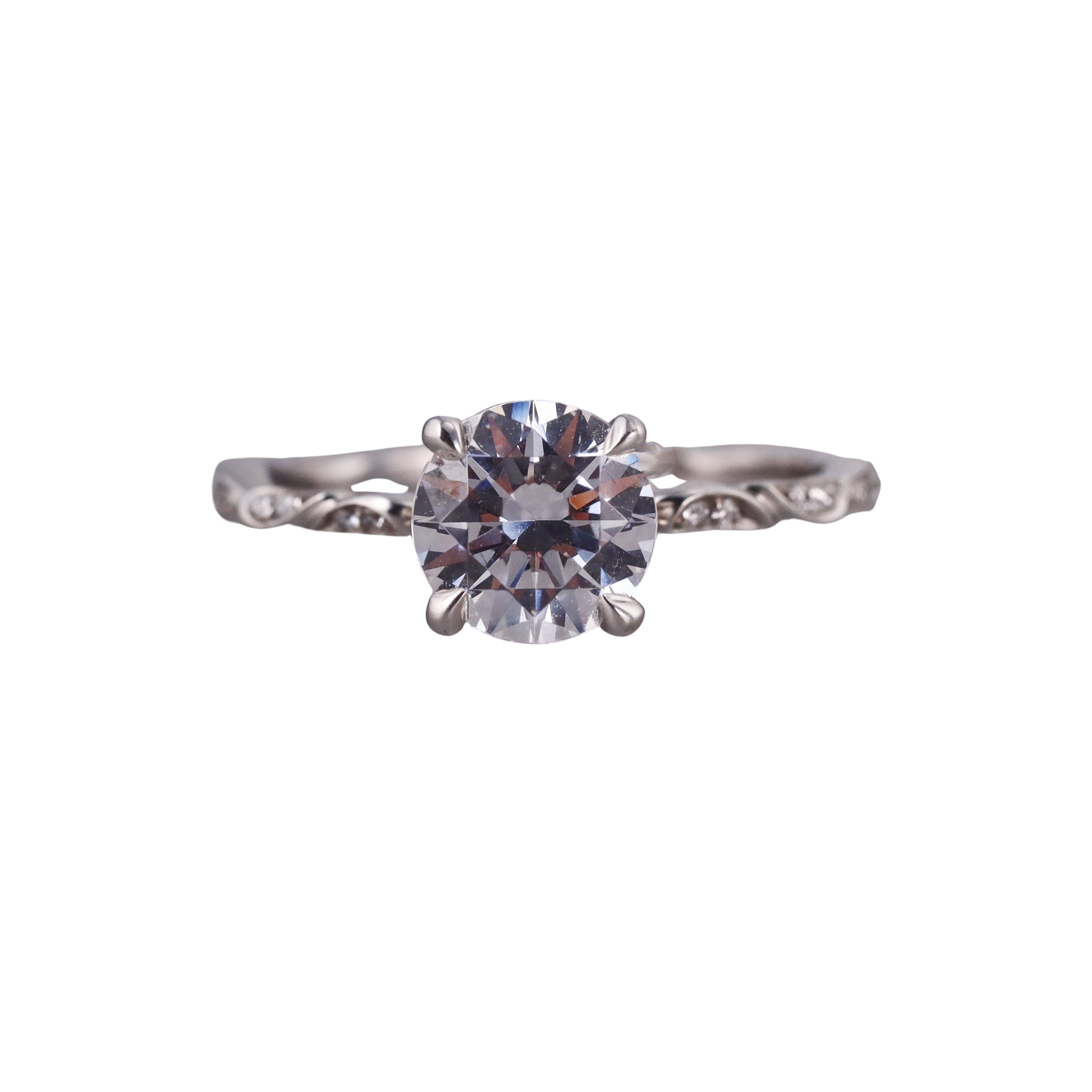 Michael B. Lilly of The Valley Platinum Engagement Ring