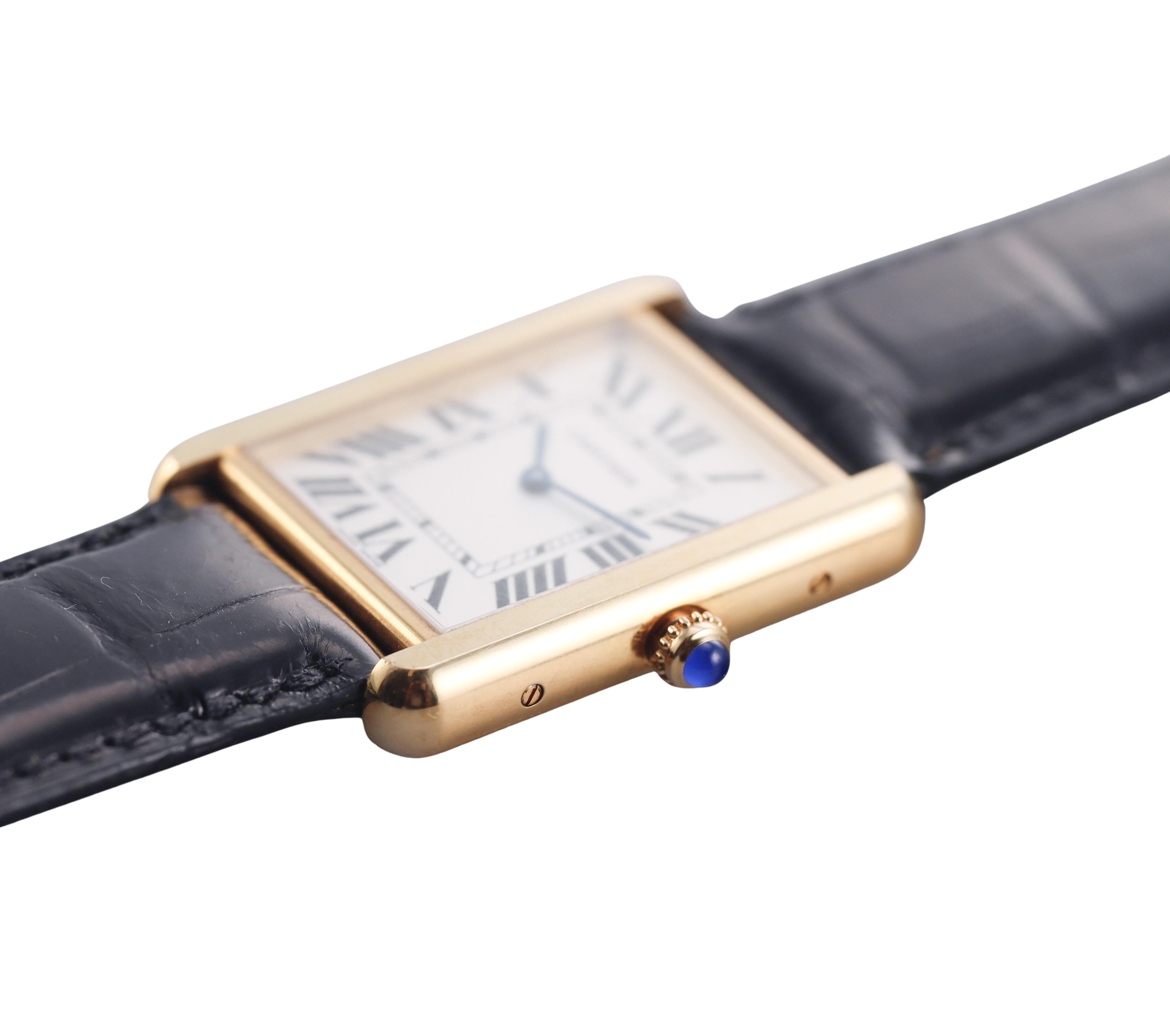 Cartier Tank Solo Gold Steel Watch W1018855 2742