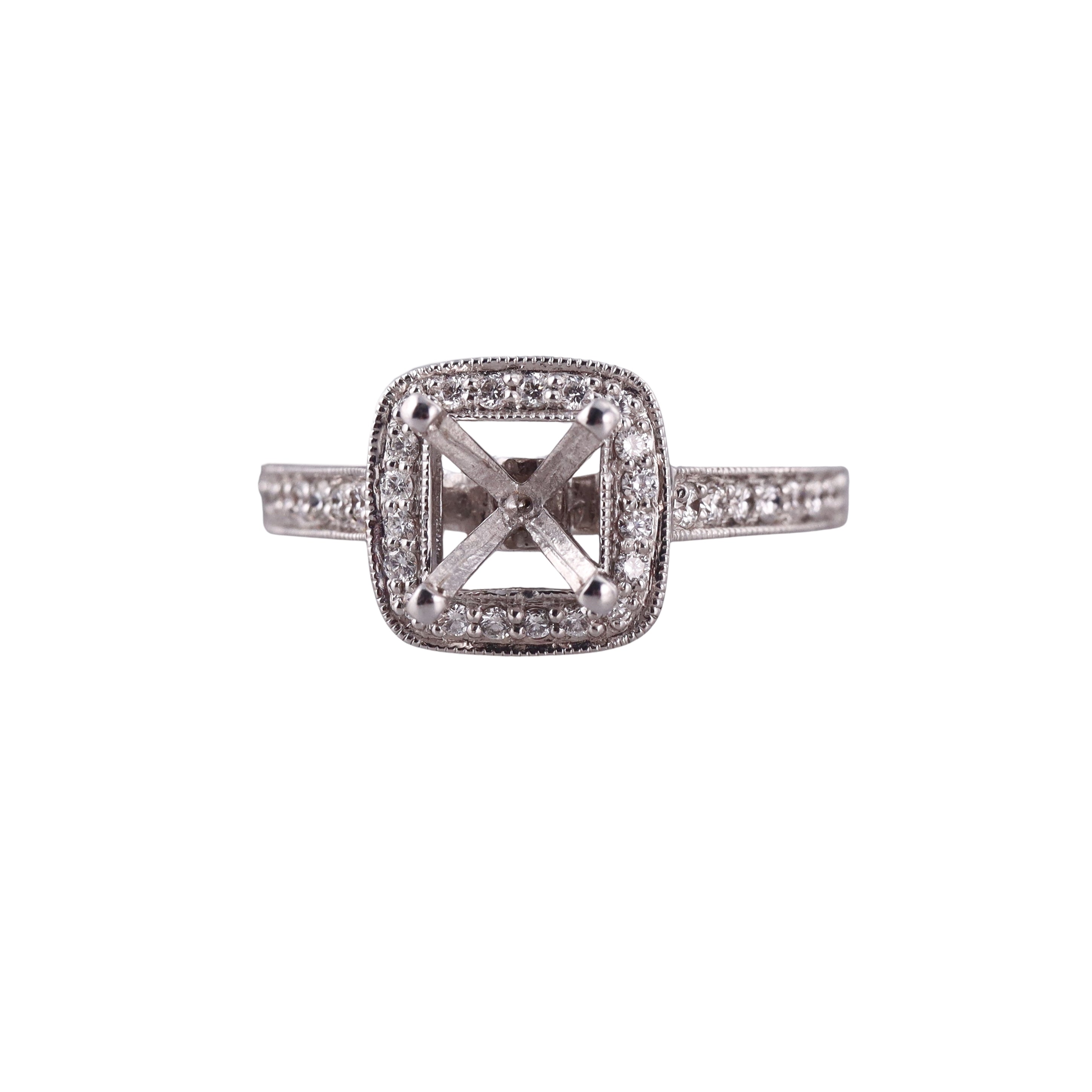 Scott Kay Luminaire Gold Engagement Ring Setting