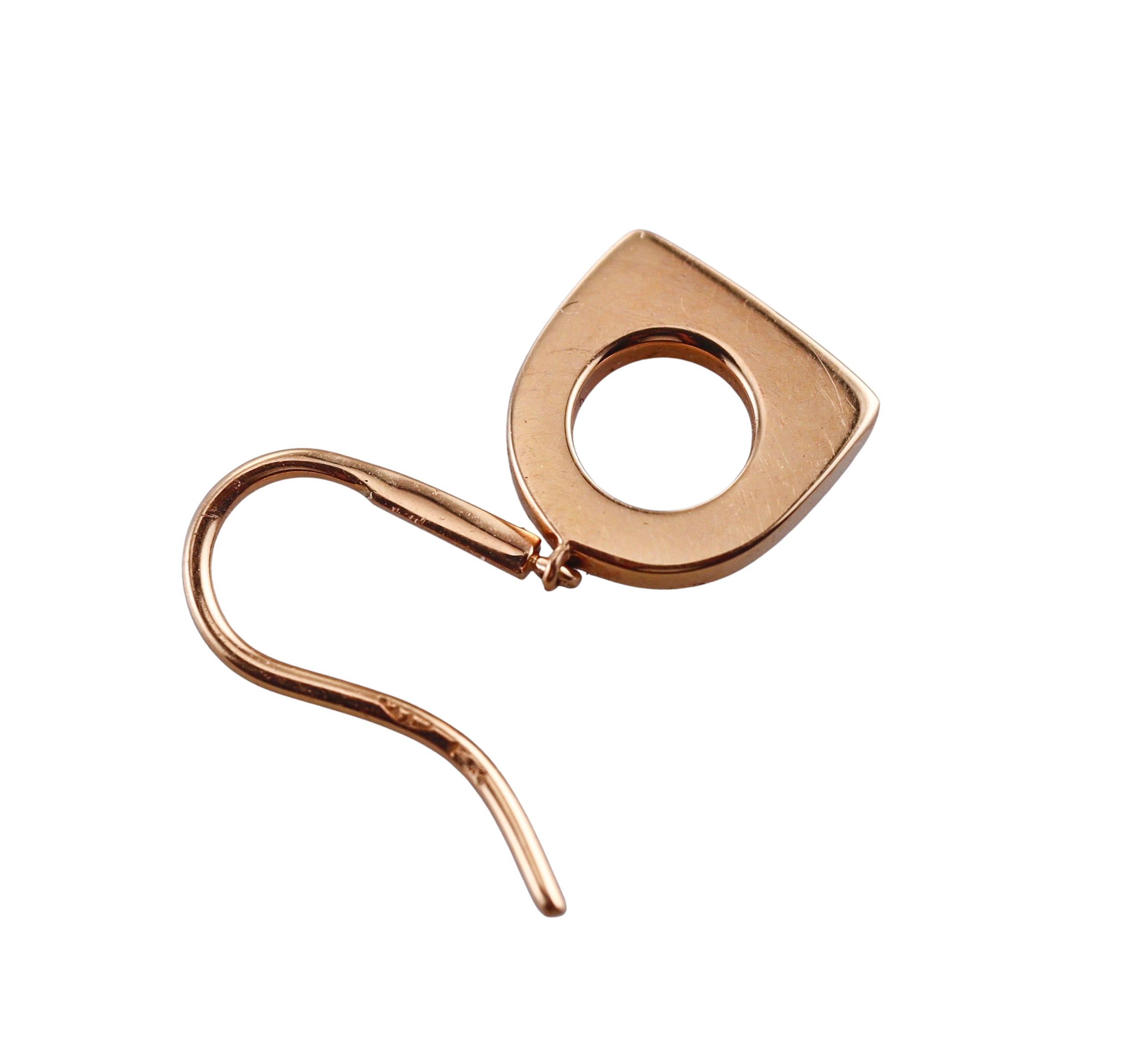 Fred Success Rose Gold Diamond Drop Earrings