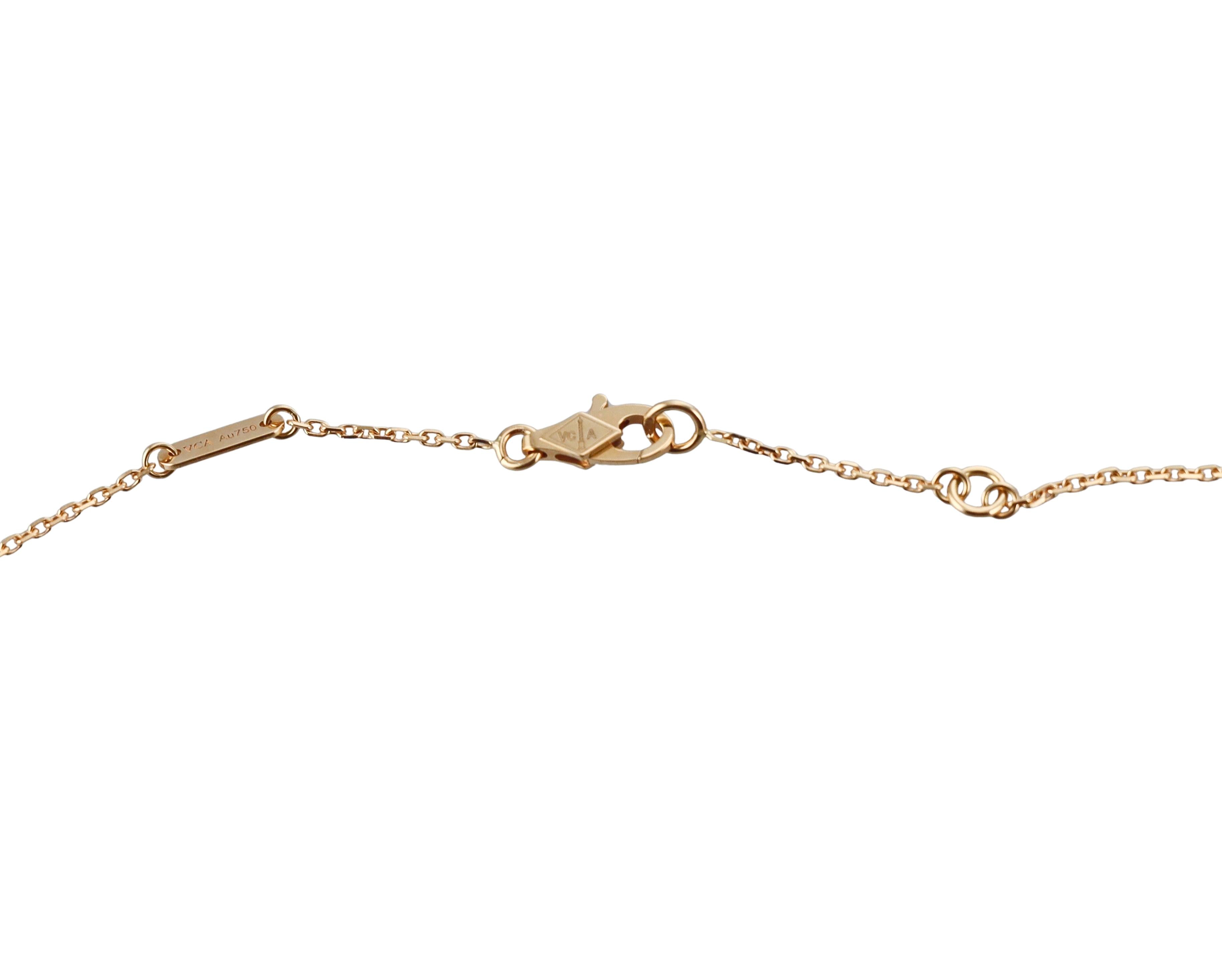 Van Cleef & Arpels Frivole Emerald Gold Pendant Necklace