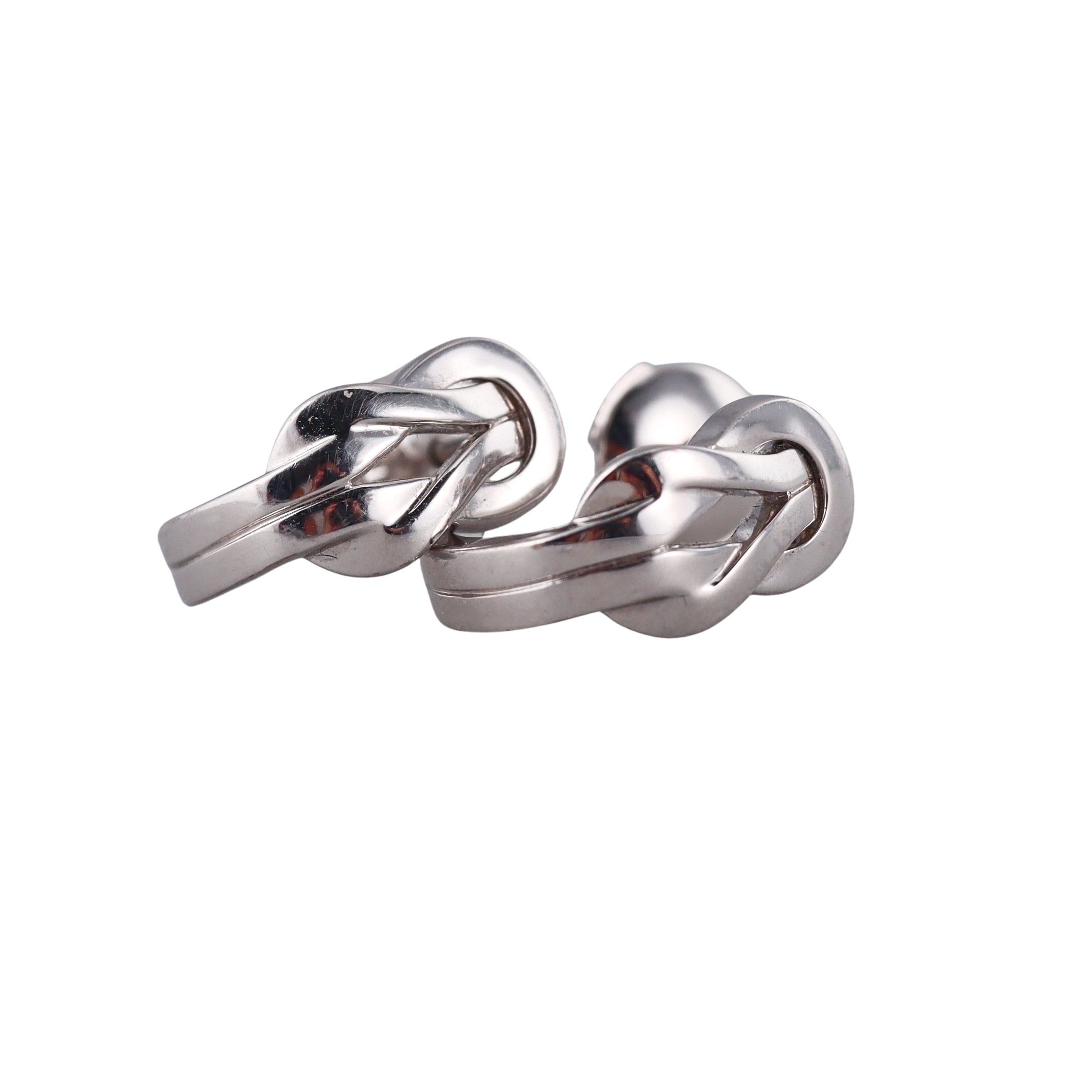Fred Chance Infinie White Gold Hoop Earrings