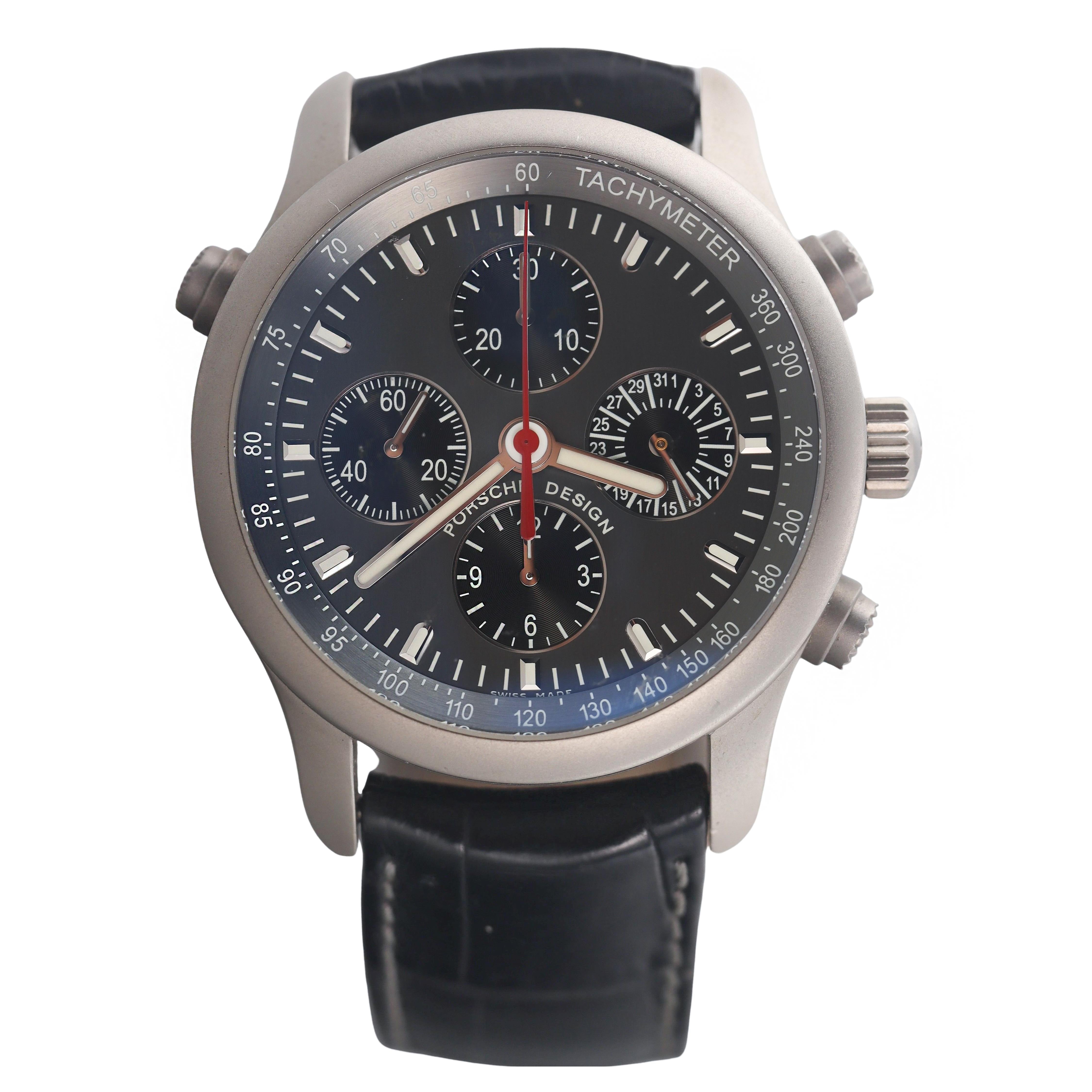 Porsche Design PRT Rattrapante Titanium Automatic Watch 6613.10