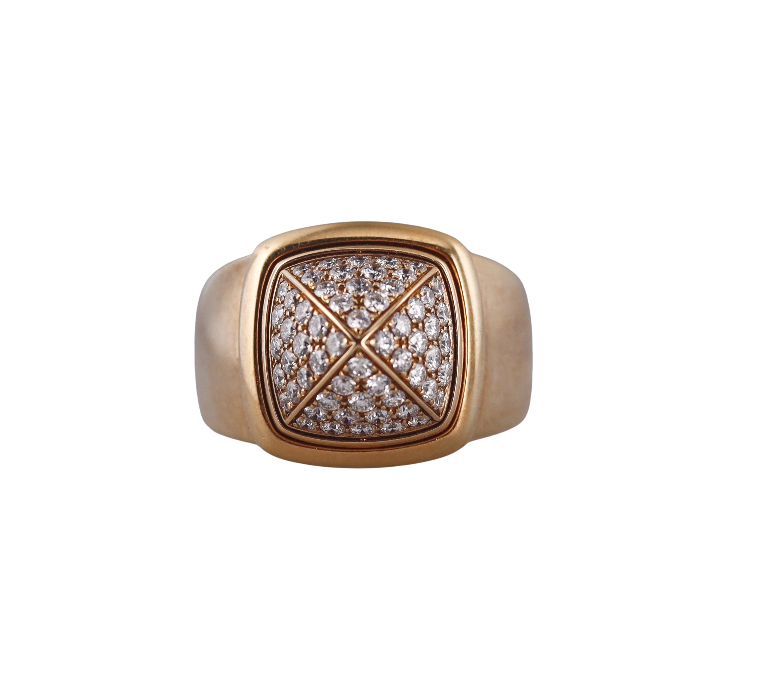 Fred Pain de Sucre Yellow Gold Diamond Customizable Medium Ring