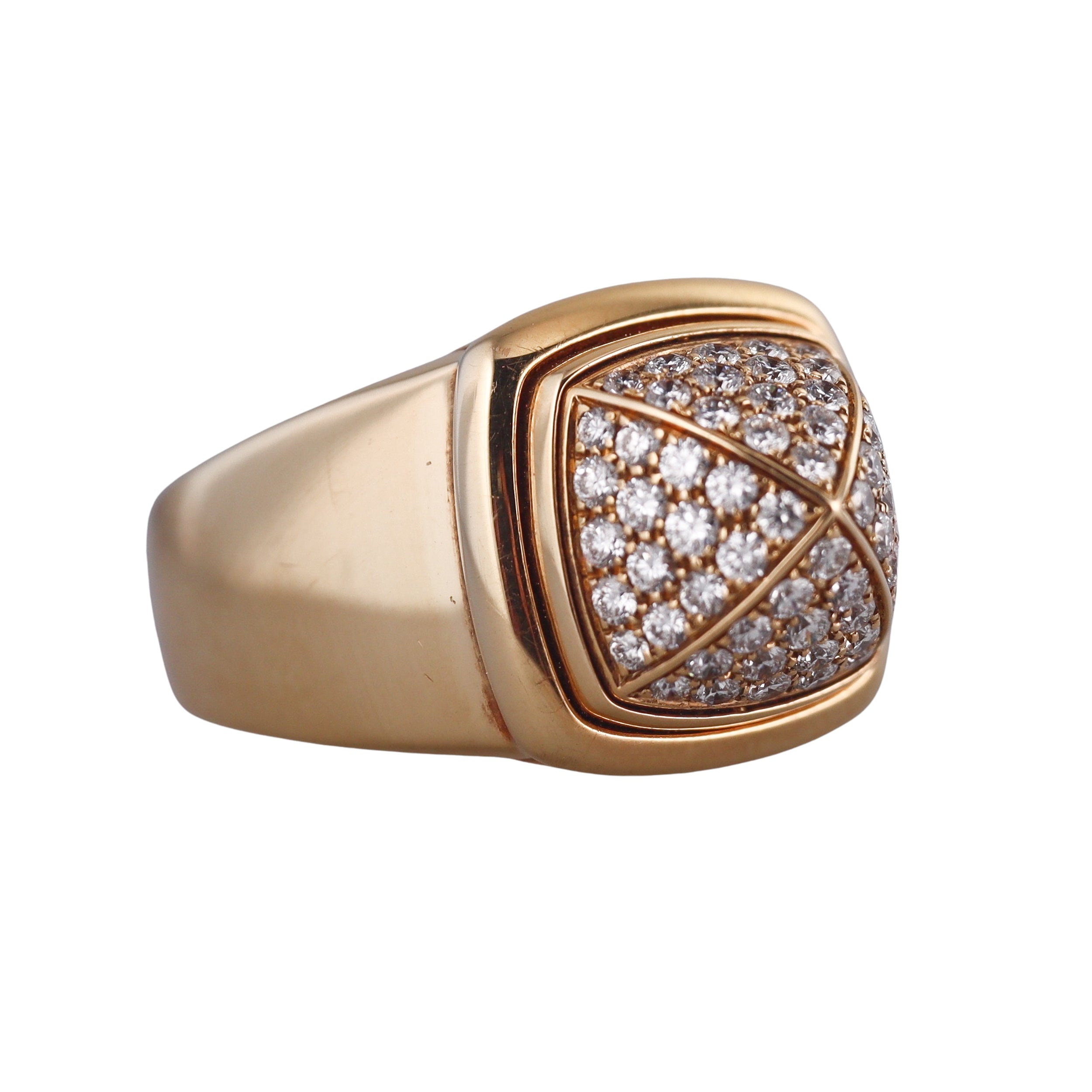 Fred Pain de Sucre Yellow Gold Diamond Customizable Medium Ring