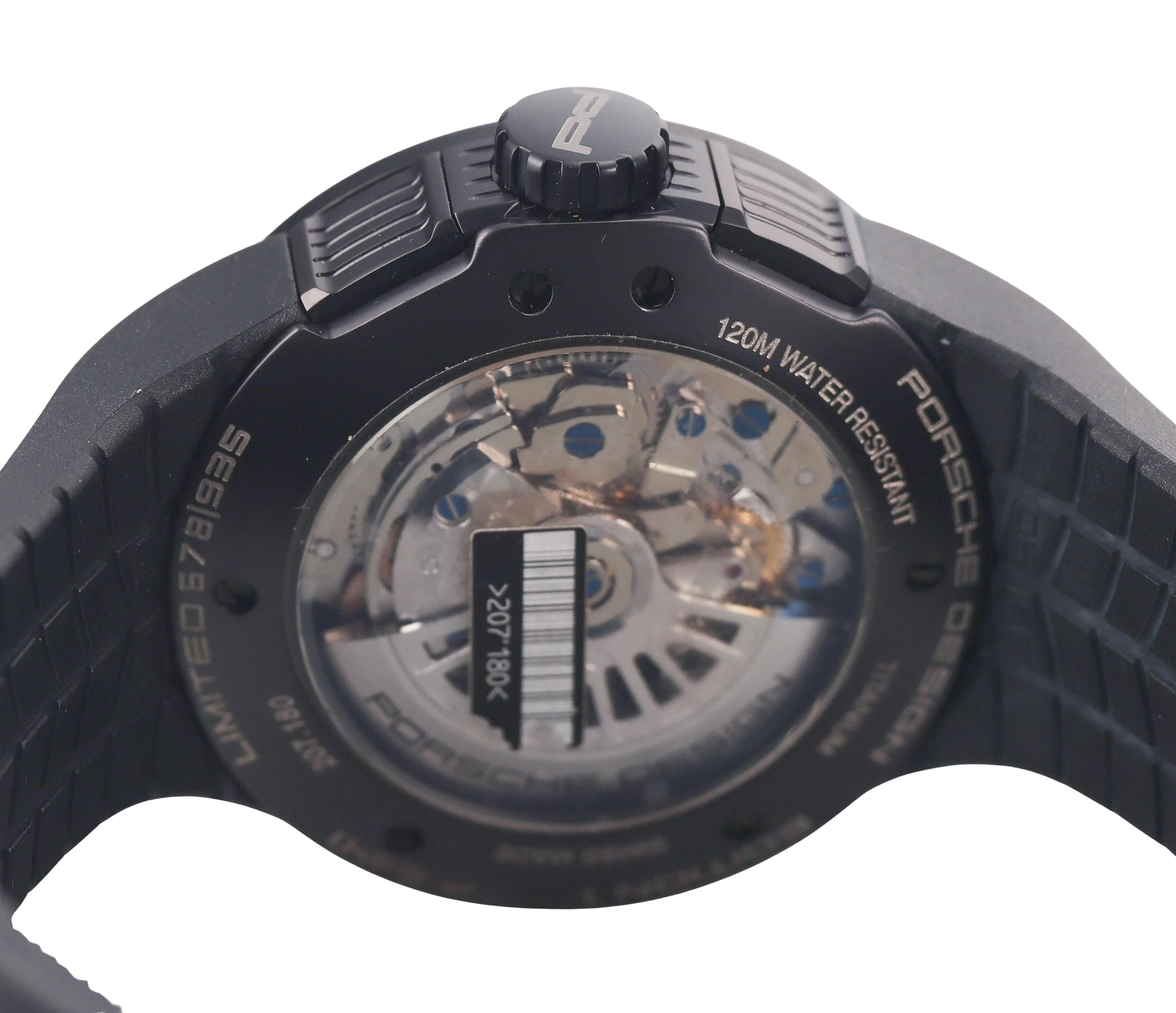 Porsche Design Flat Six Limited Edition 1 Titanium Automatic Watch P6341