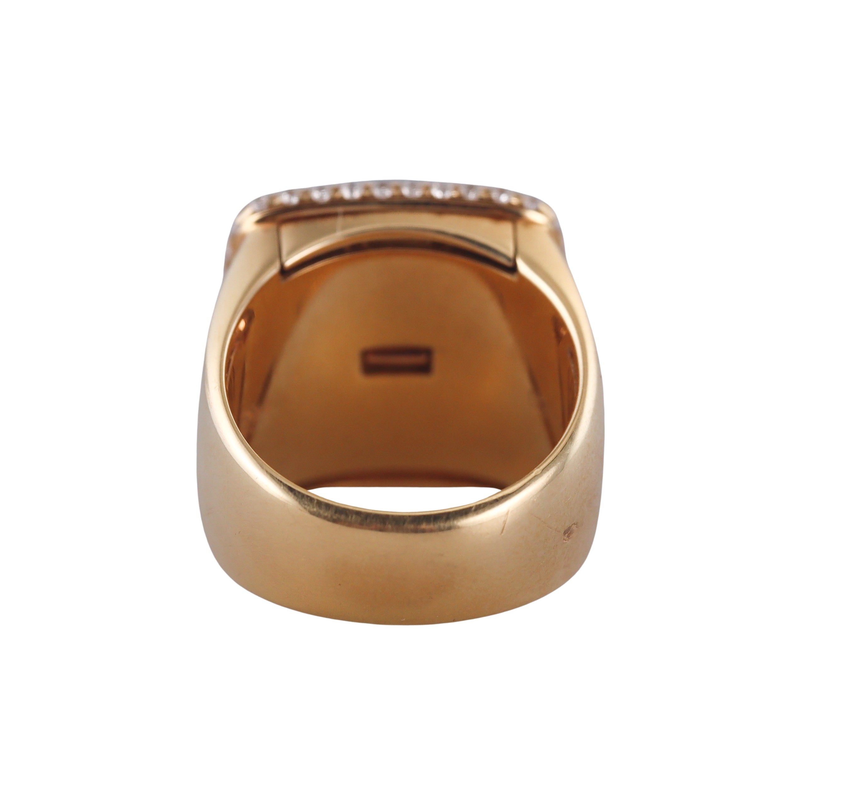 Fred Pain de Sucre Rose Gold Diamond Customizable Smokey Quartz Ring
