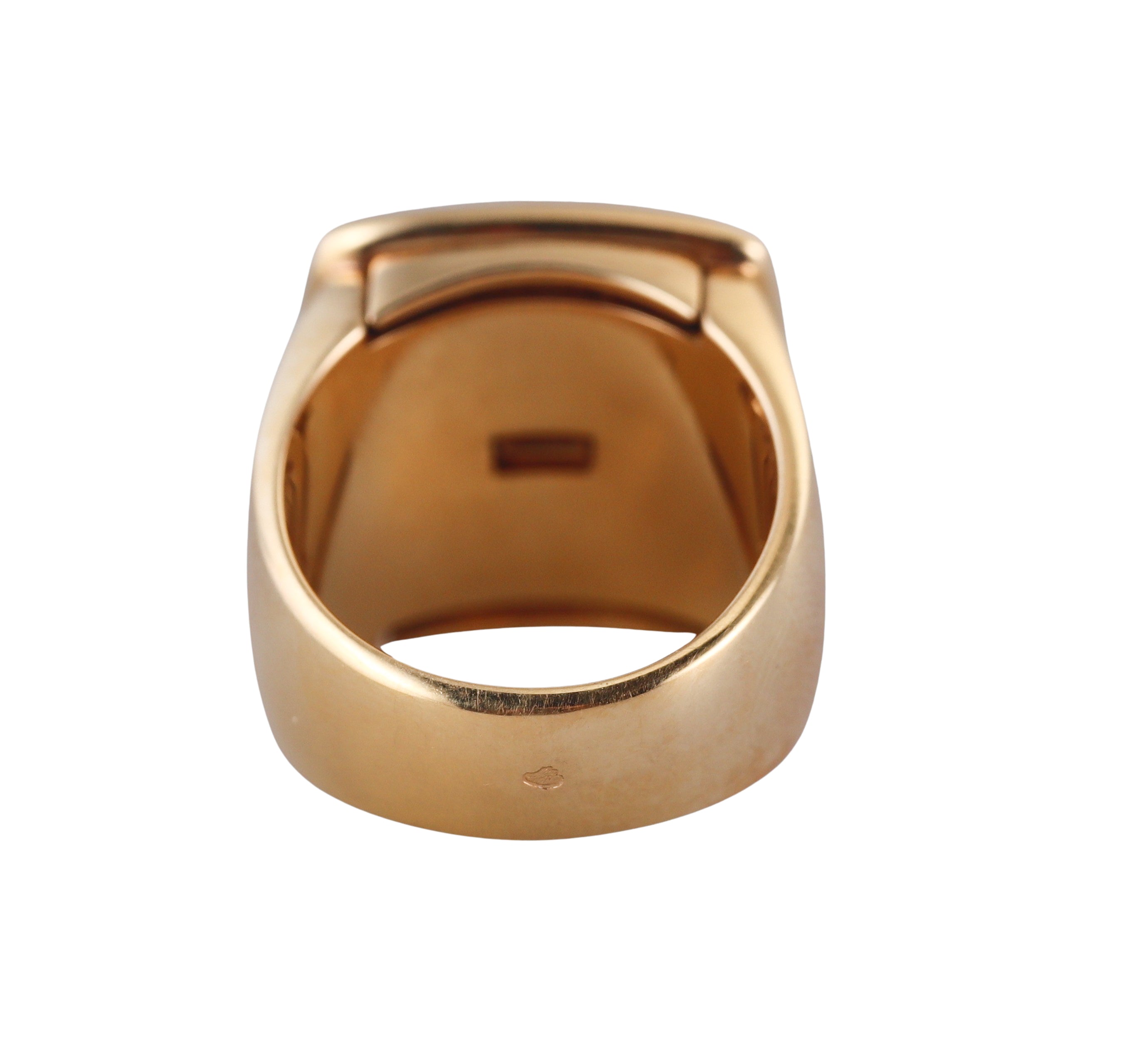 Fred Pain de Sucre Yellow Gold Customizable Rutilated Quartz Large Ring