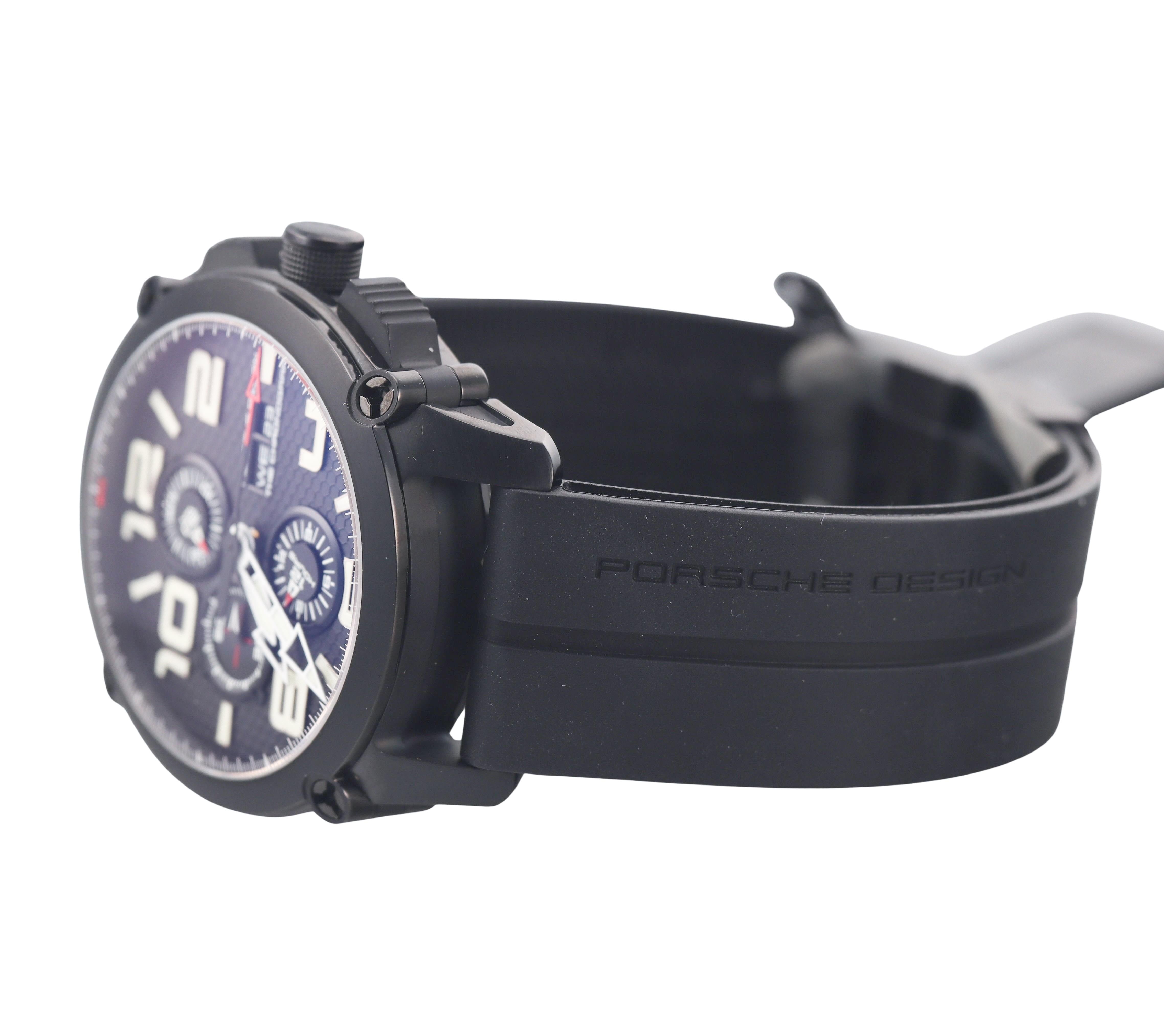 Porsche Design Indicator Titanium Automatic Watch P6930 All-Black Finish
