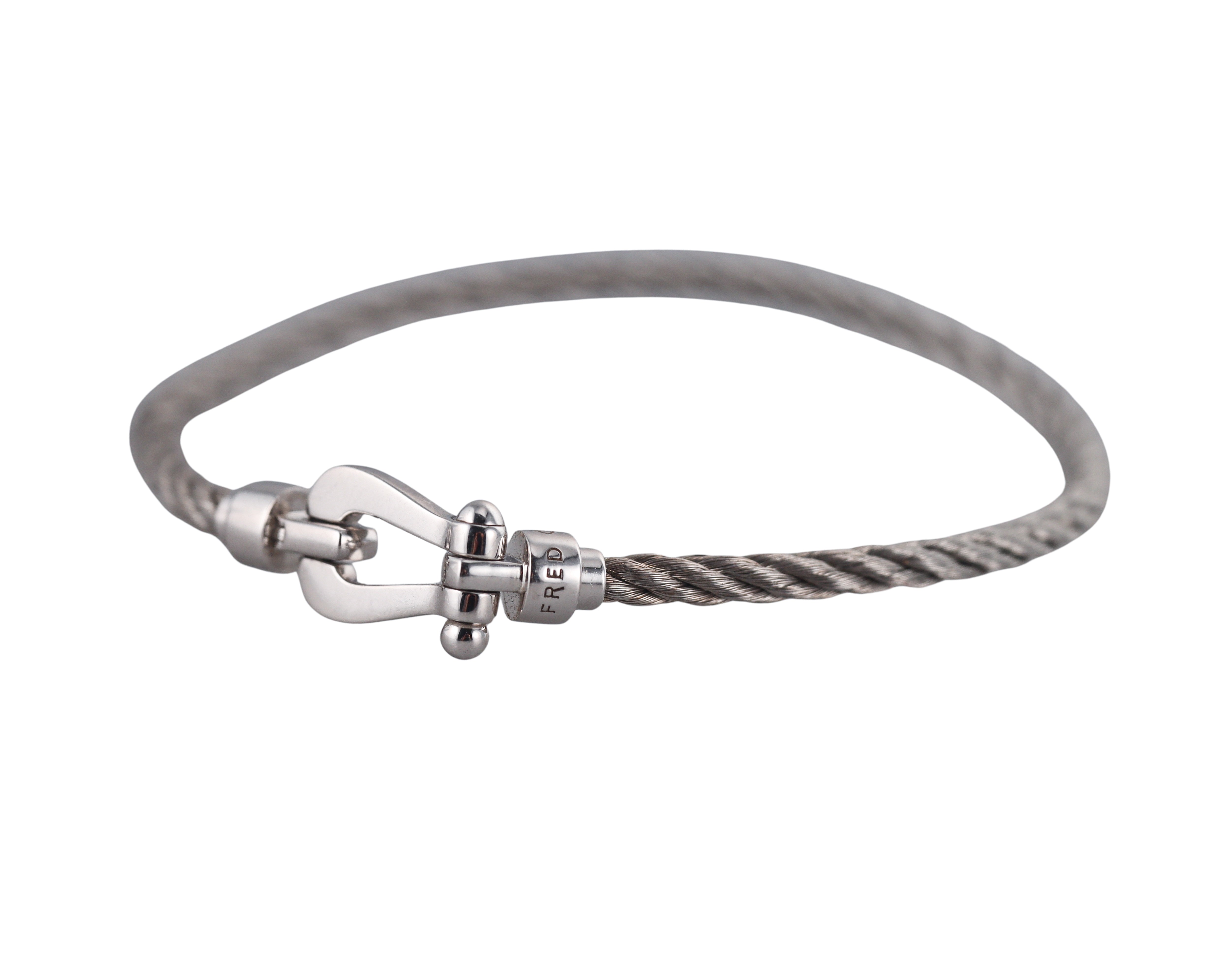 Fred Force 10 White Gold Small Model Bracelet