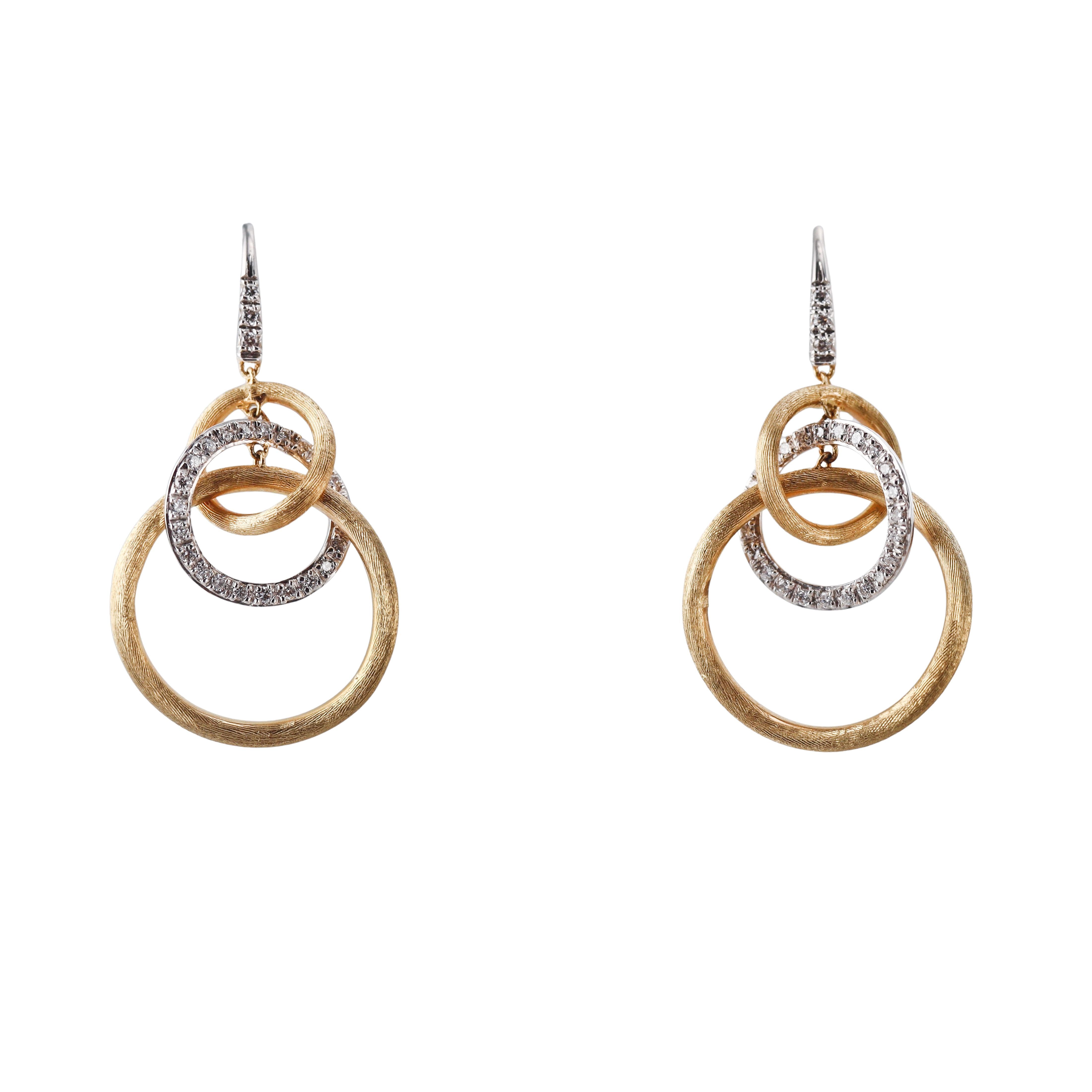 Marco Bicego Jaipur Link Gold Diamond Earrings