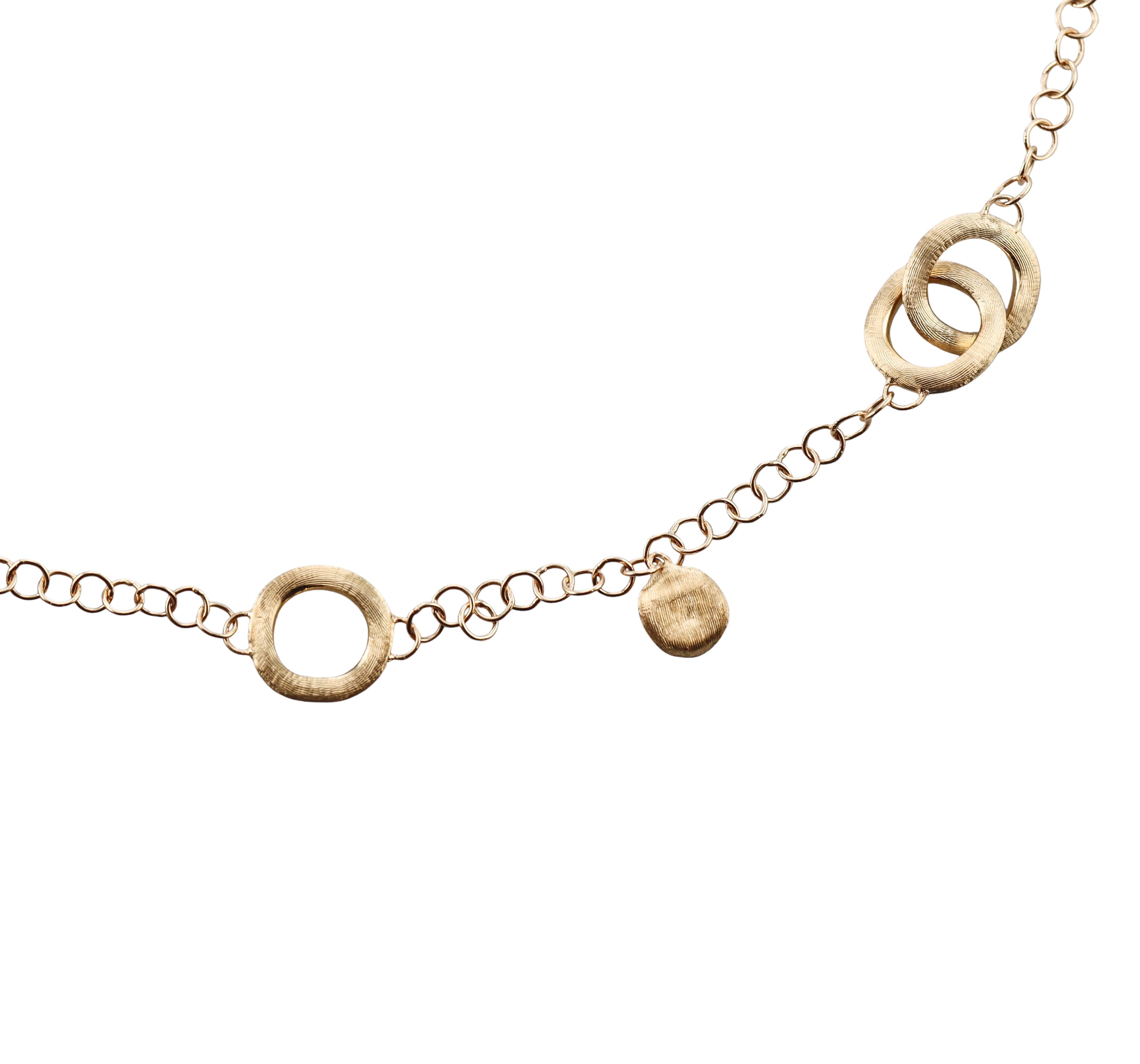 Marco Bicego Jaipur Link and Charm Gold Necklace