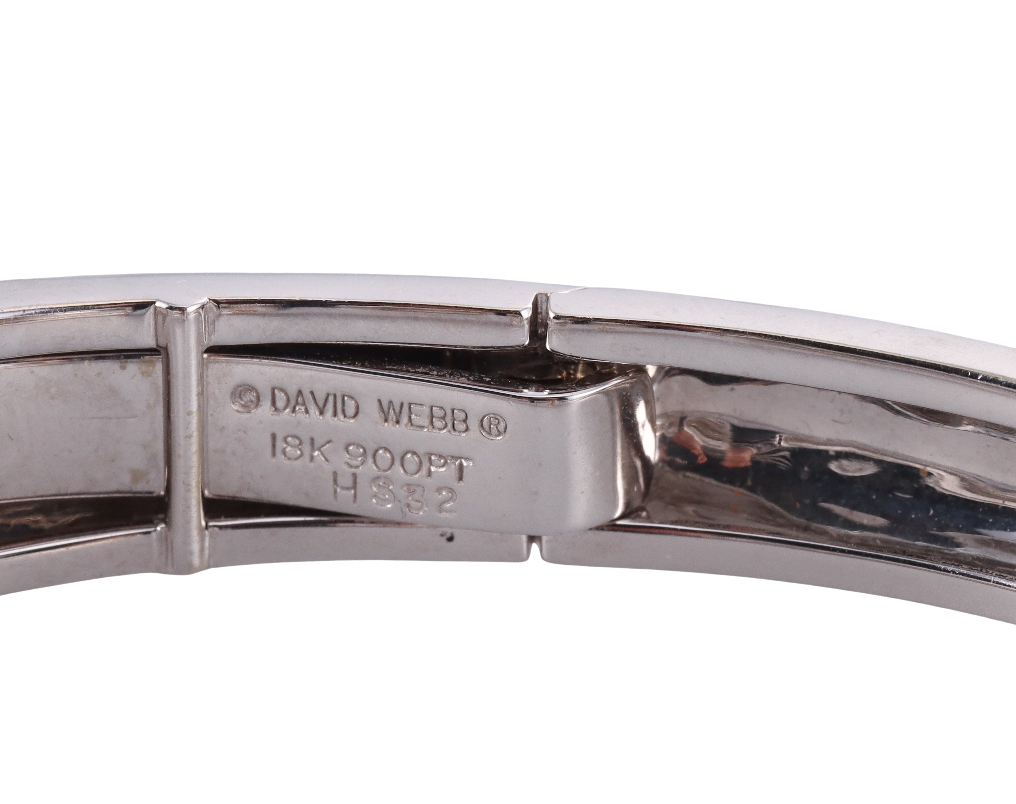David Webb Enamel Crystal Diamond Gold Platinum Comet Bracelet