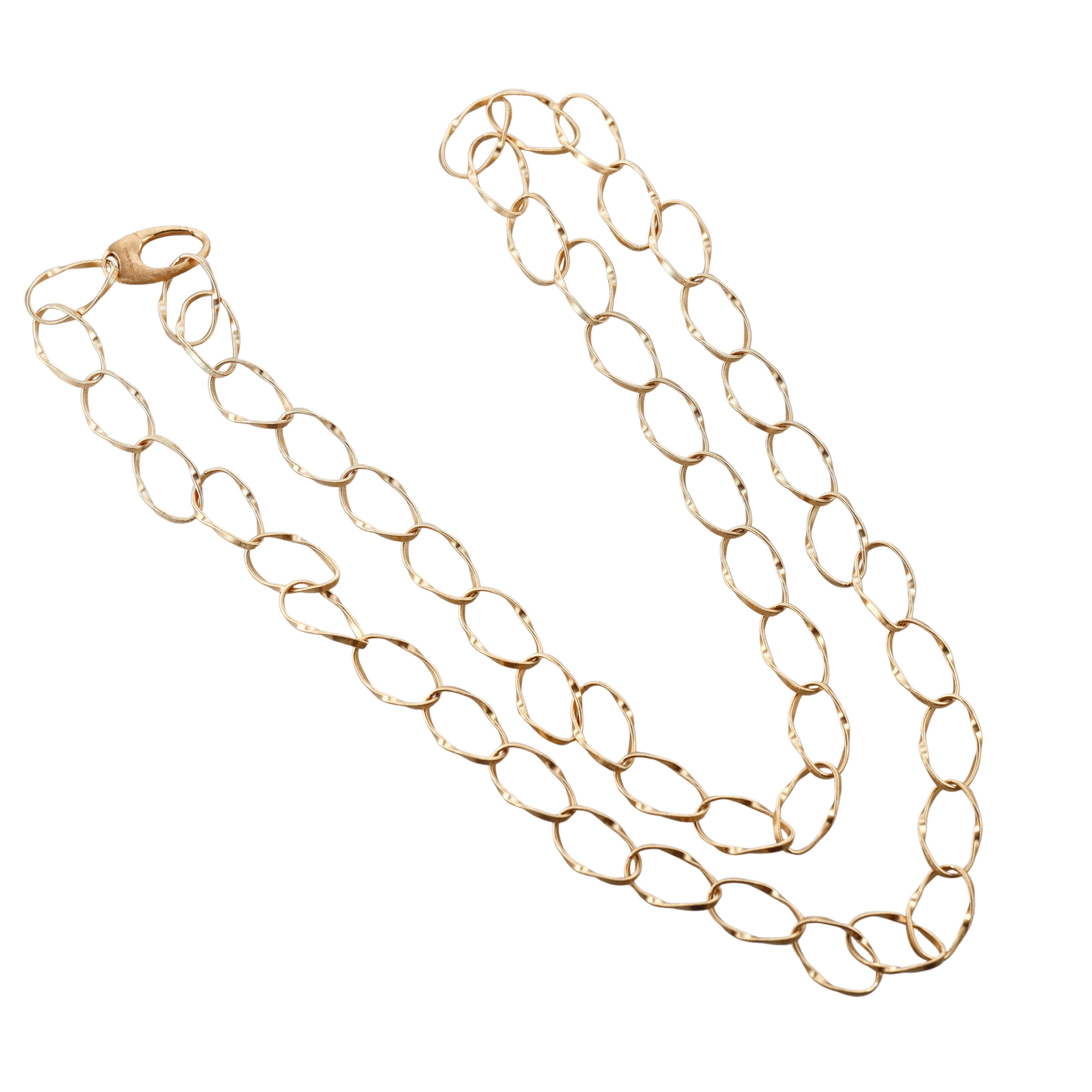 Marco Bicego Marrakech Onde Gold Infinity Link Long Necklace