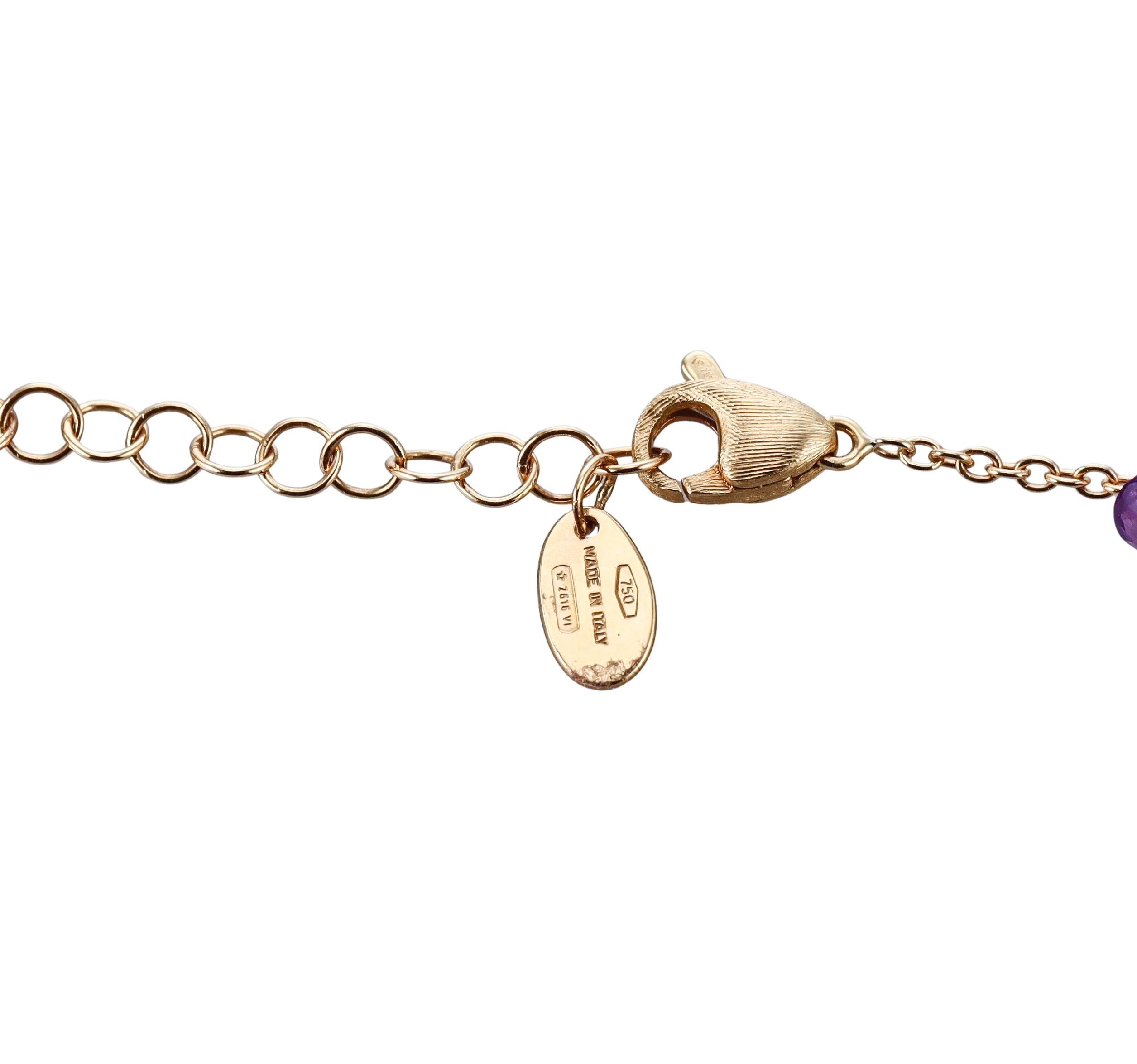 Marco Bicego Paradise Gemstone Gold Necklace