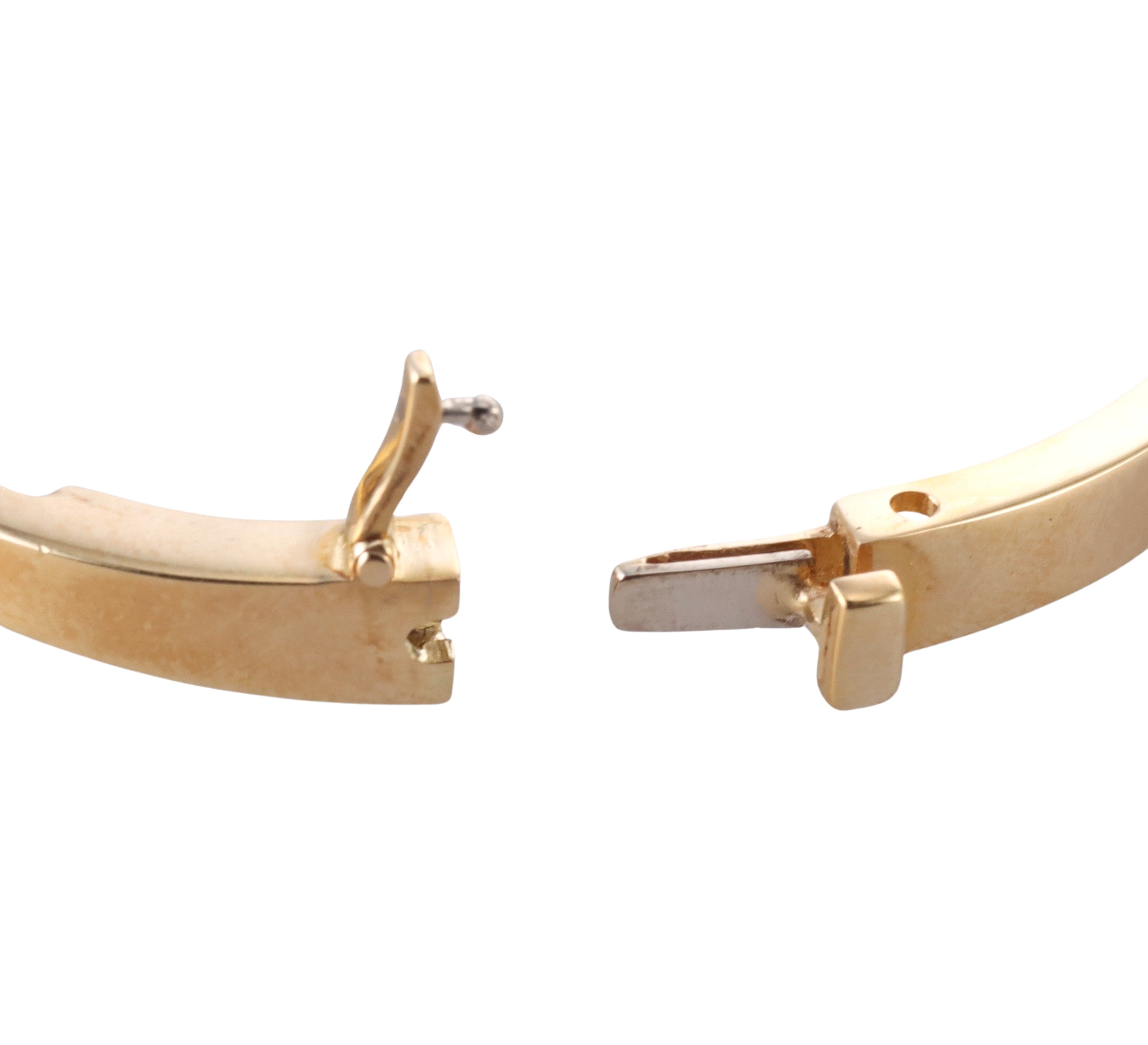 David Webb White Enamel Diamond Gold Platinum Skip Bracelet