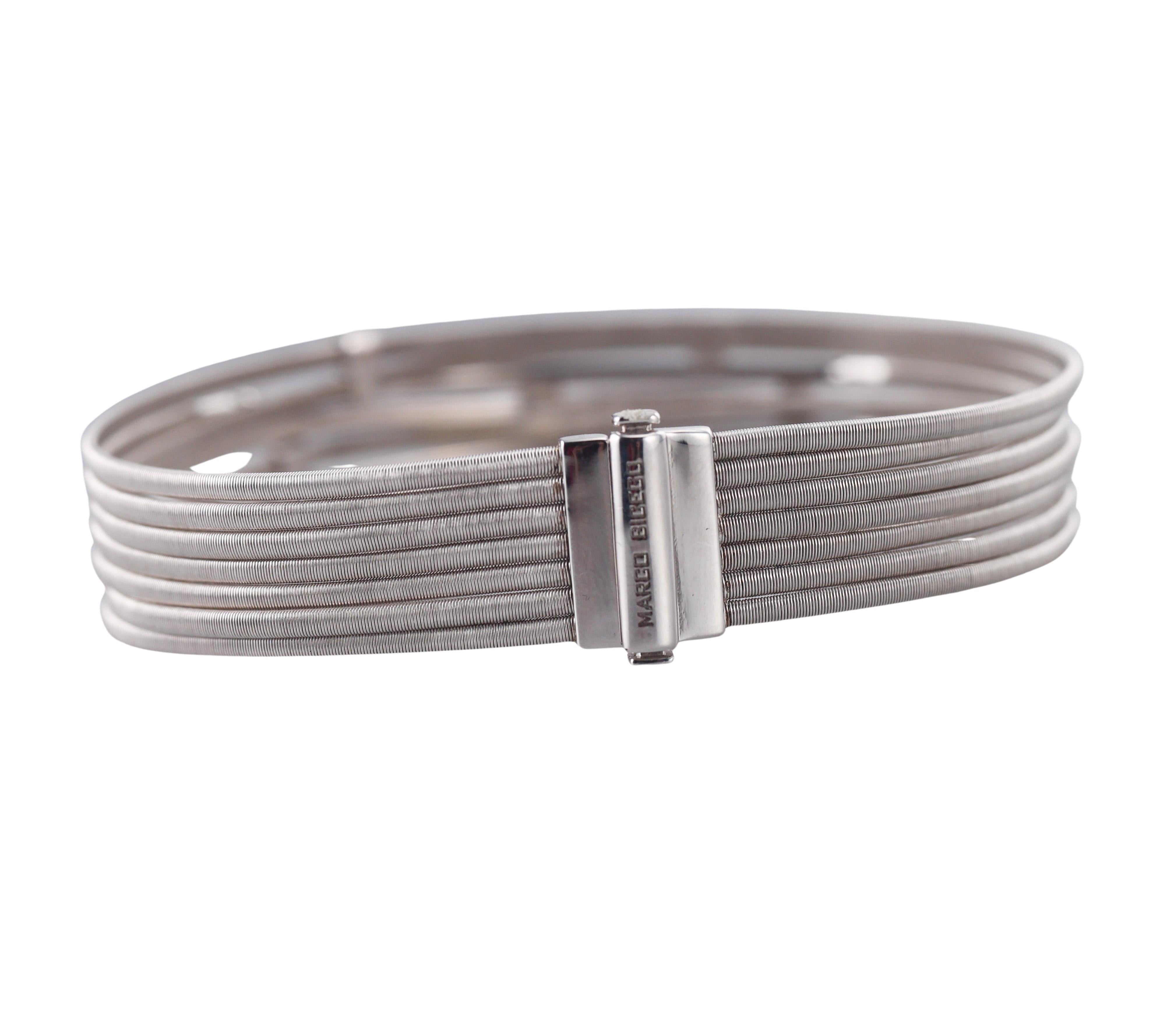 Marco Bicego Goa Diamond Seven Row Gold Bracelet