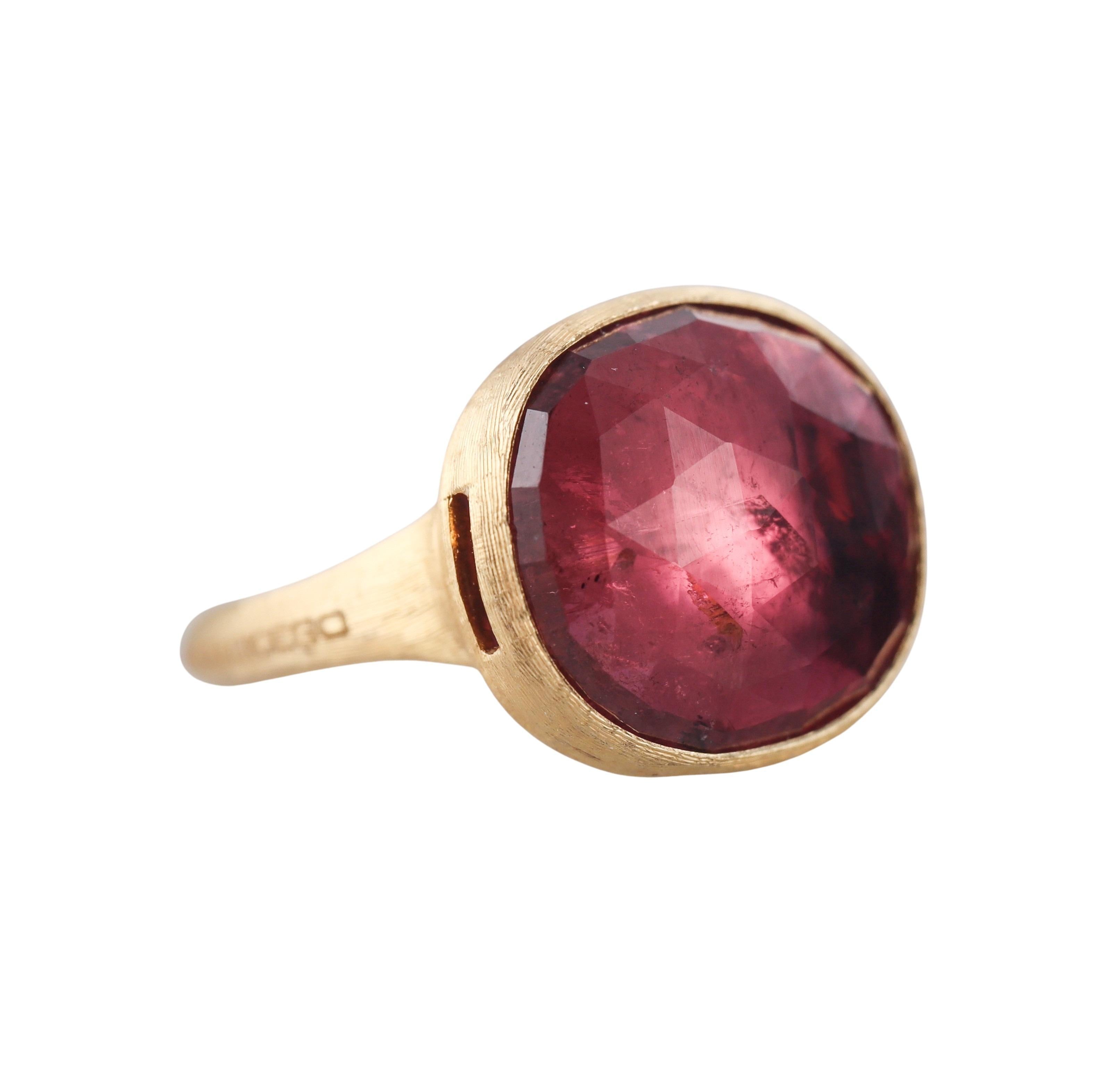 Marco Bicego Jaipur Pink Tourmaline Gold Ring