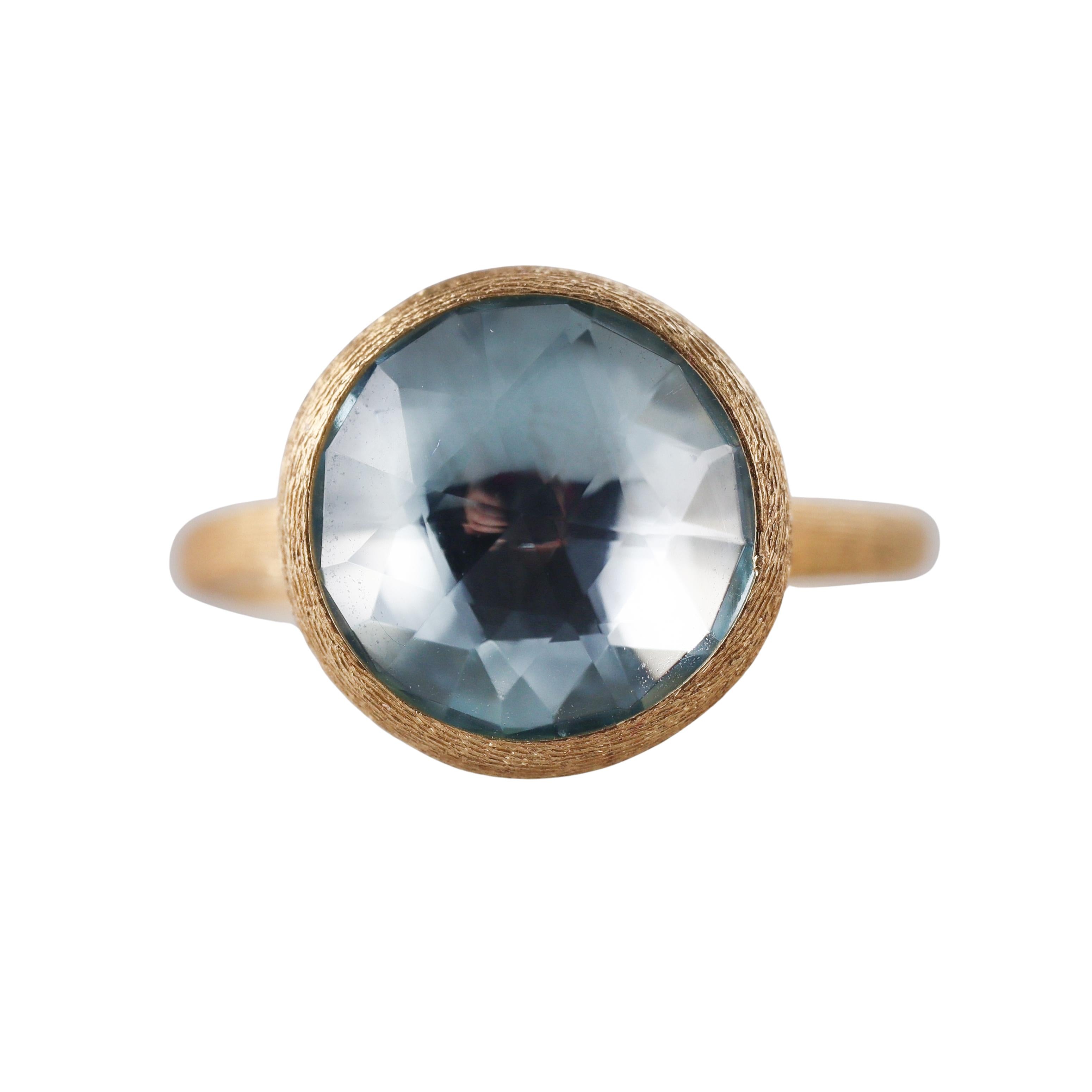 Marco Bicego Jaipur Blue Topaz Gold Medium Ring