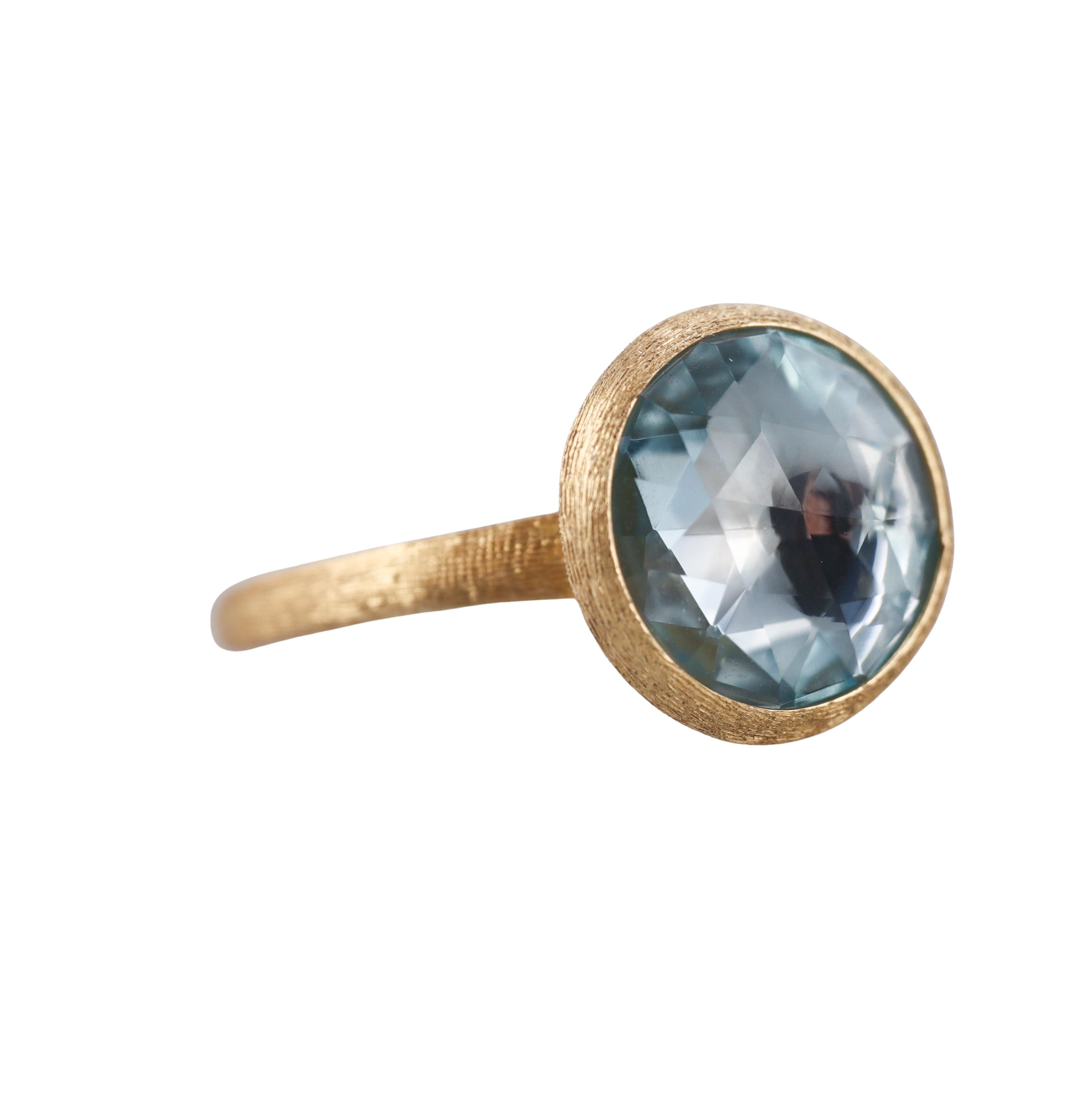 Marco Bicego Jaipur Blue Topaz Gold Medium Ring