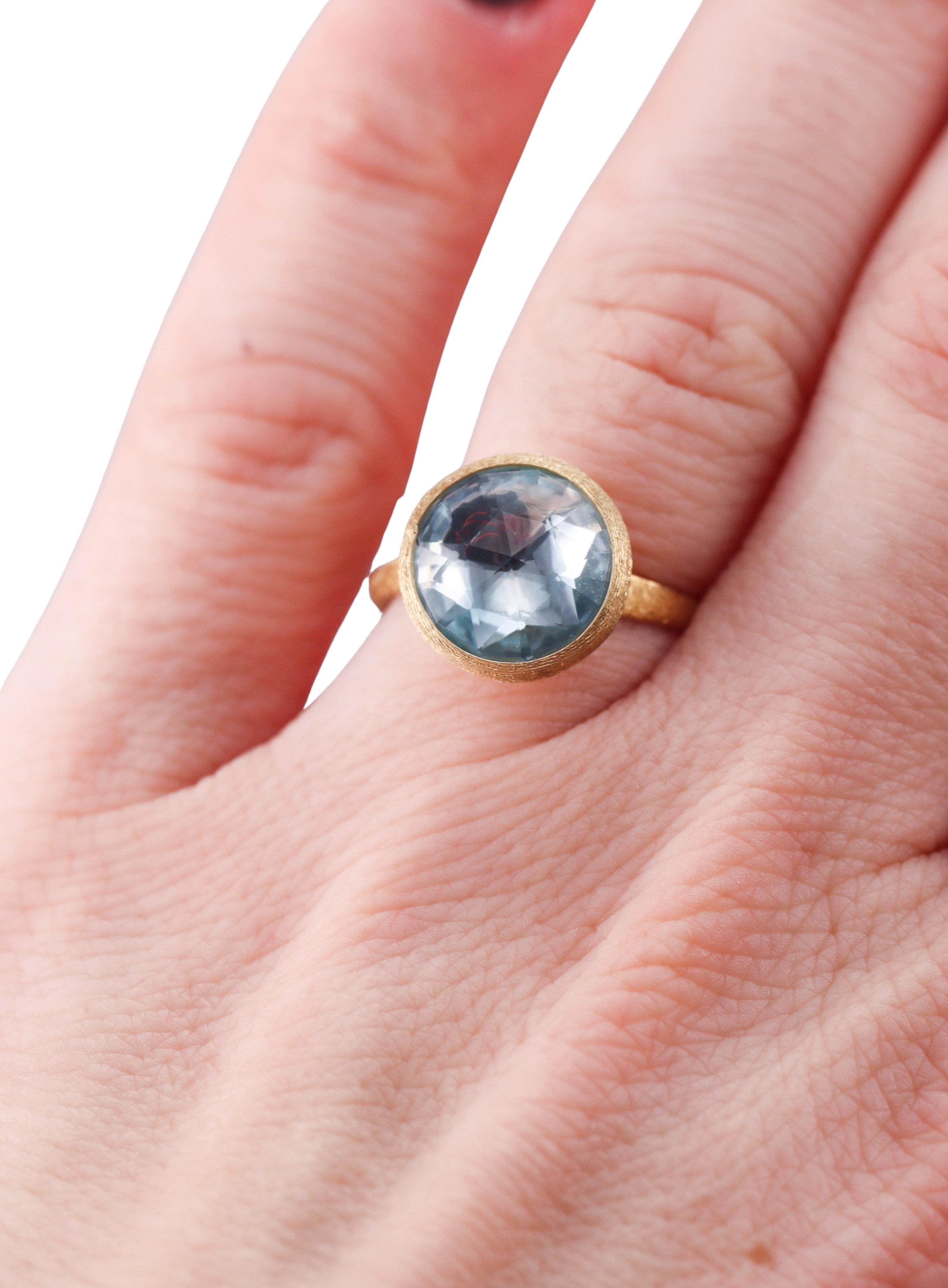 Marco Bicego Jaipur Blue Topaz Gold Medium Ring
