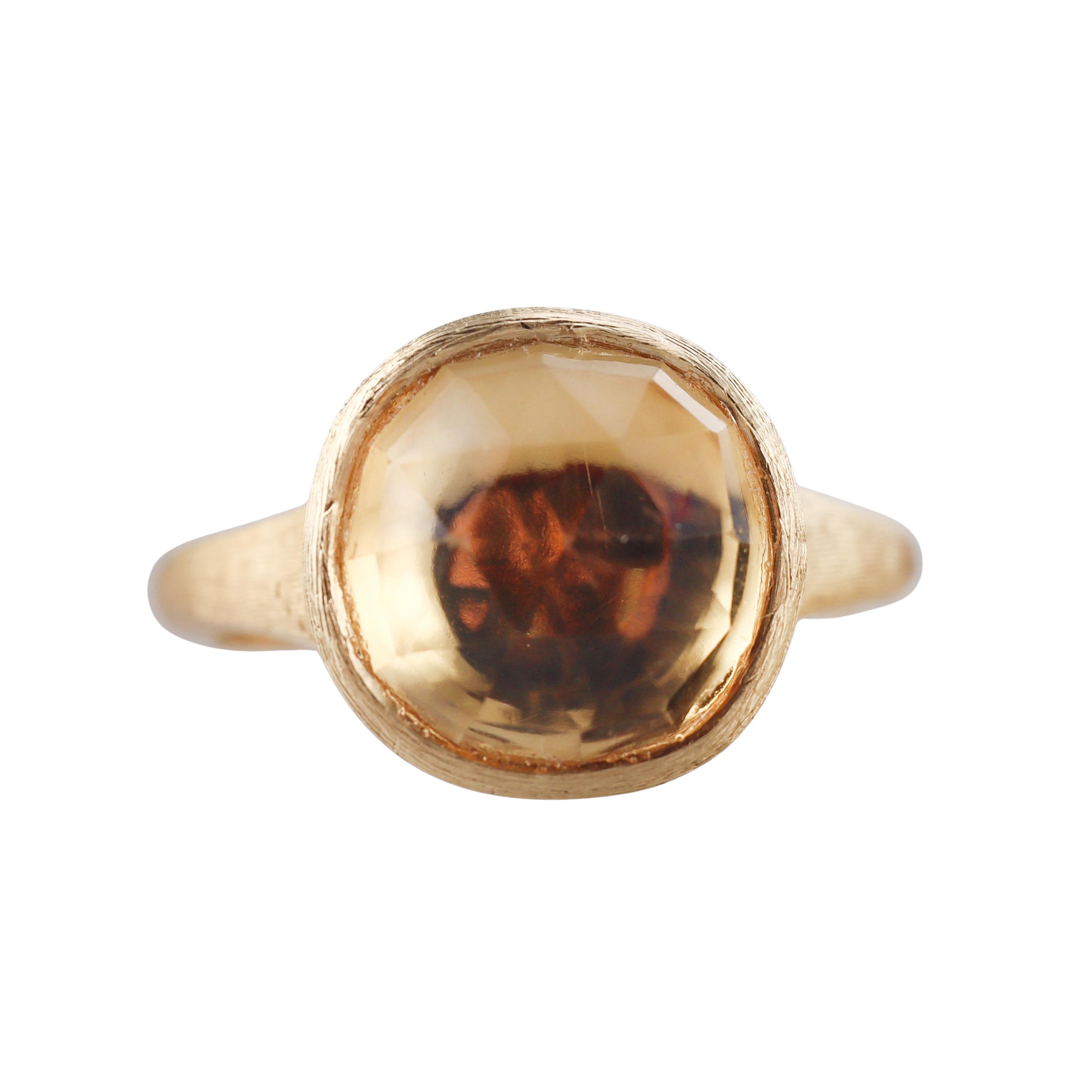 Marco Bicego Jaipur Lemon Citrine Gold Medium Ring