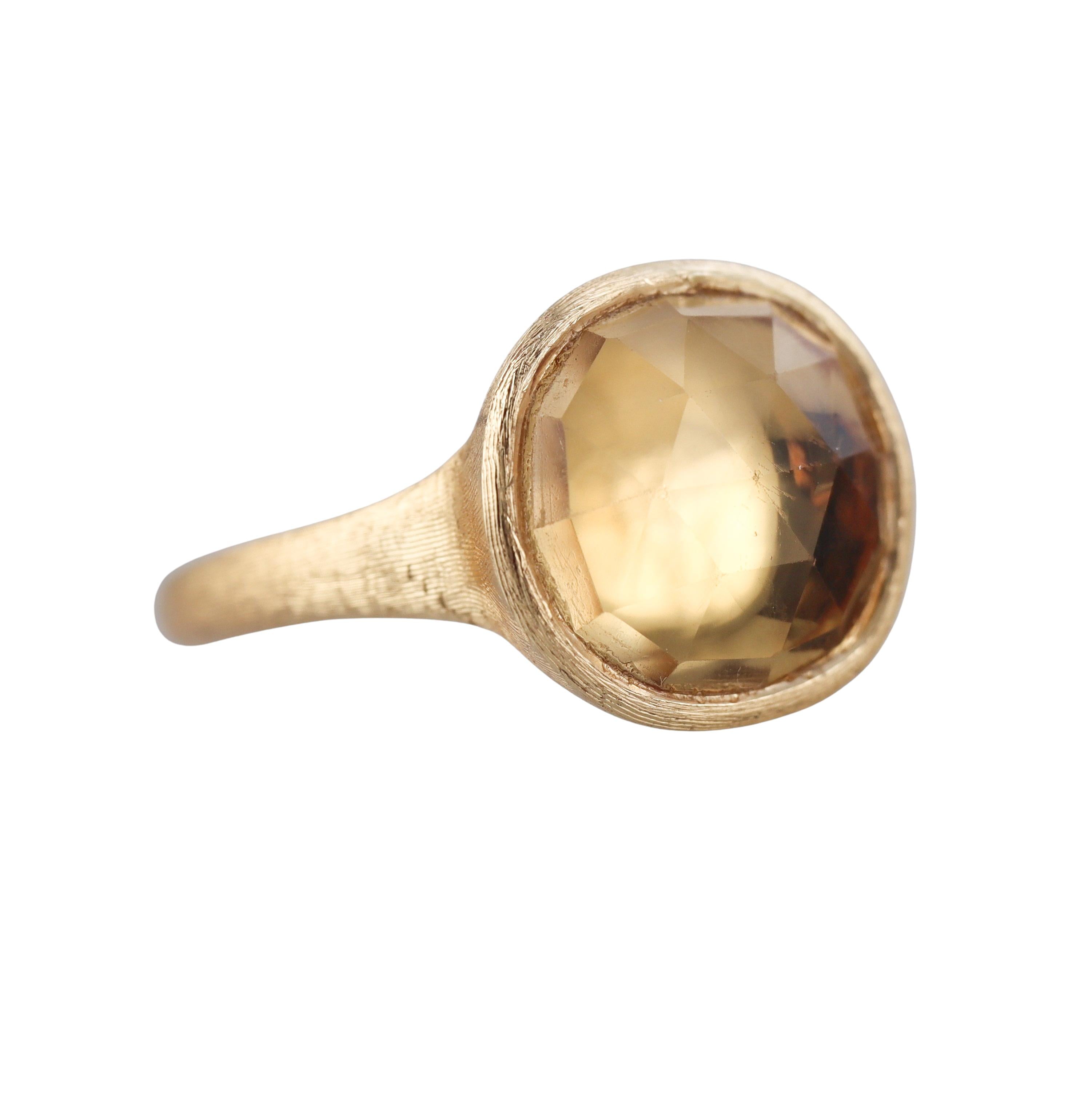 Marco Bicego Jaipur Lemon Citrine Gold Medium Ring