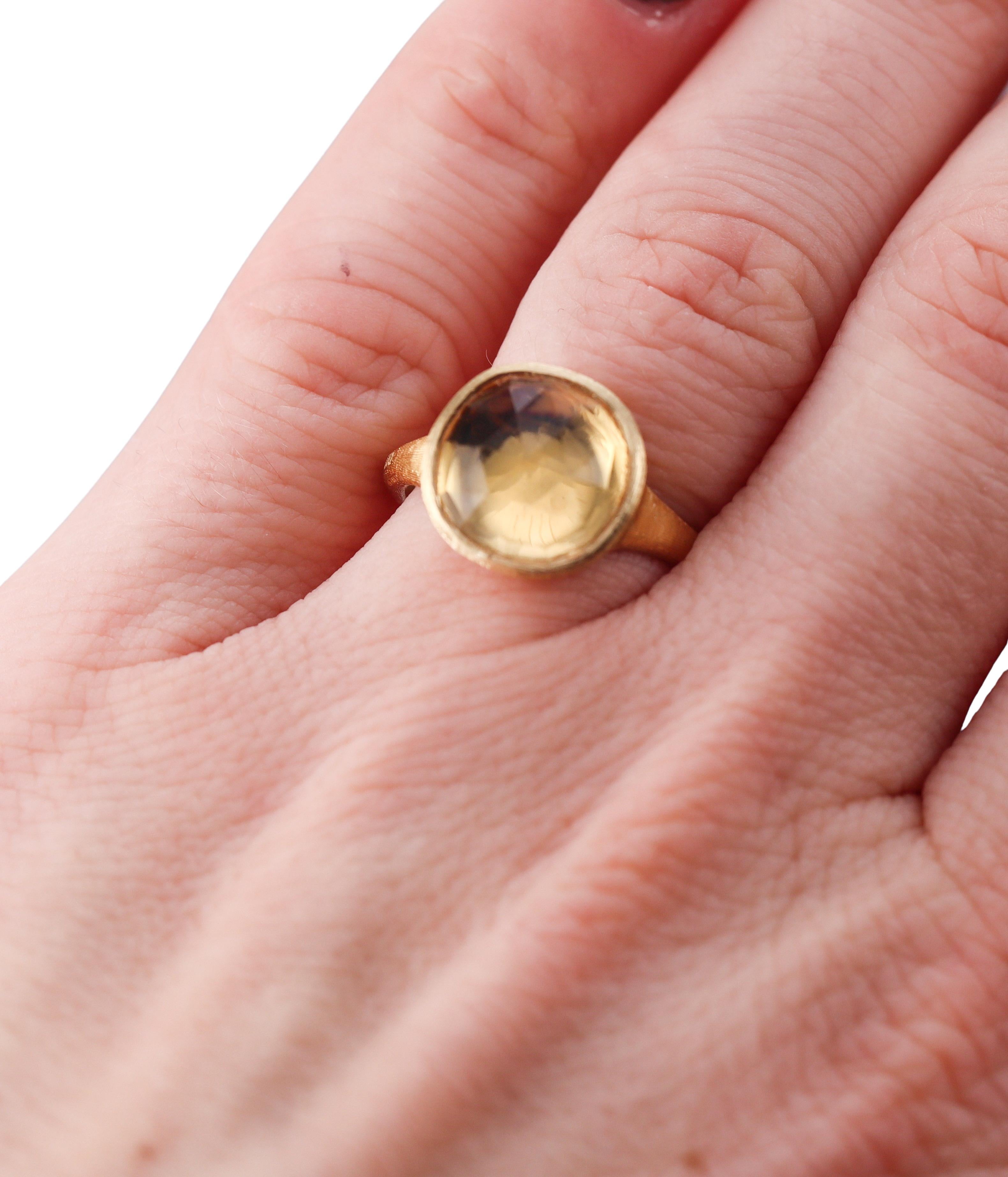 Marco Bicego Jaipur Lemon Citrine Gold Medium Ring