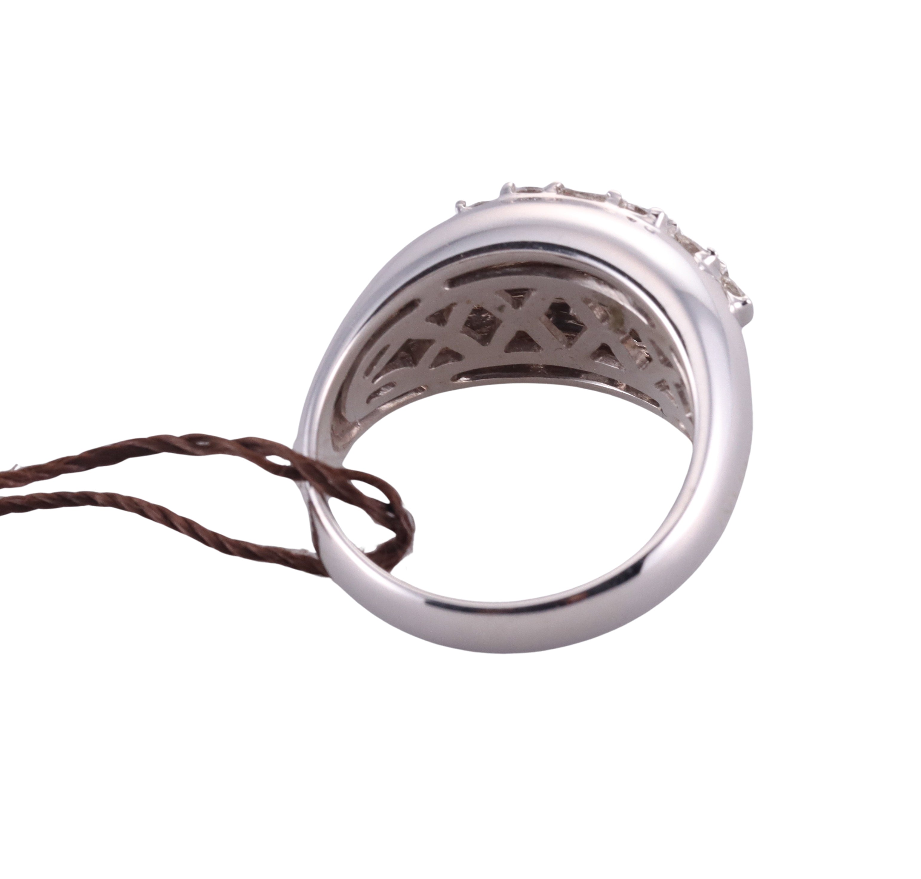 Damiani 18k Gold Diamond Dome Ring
