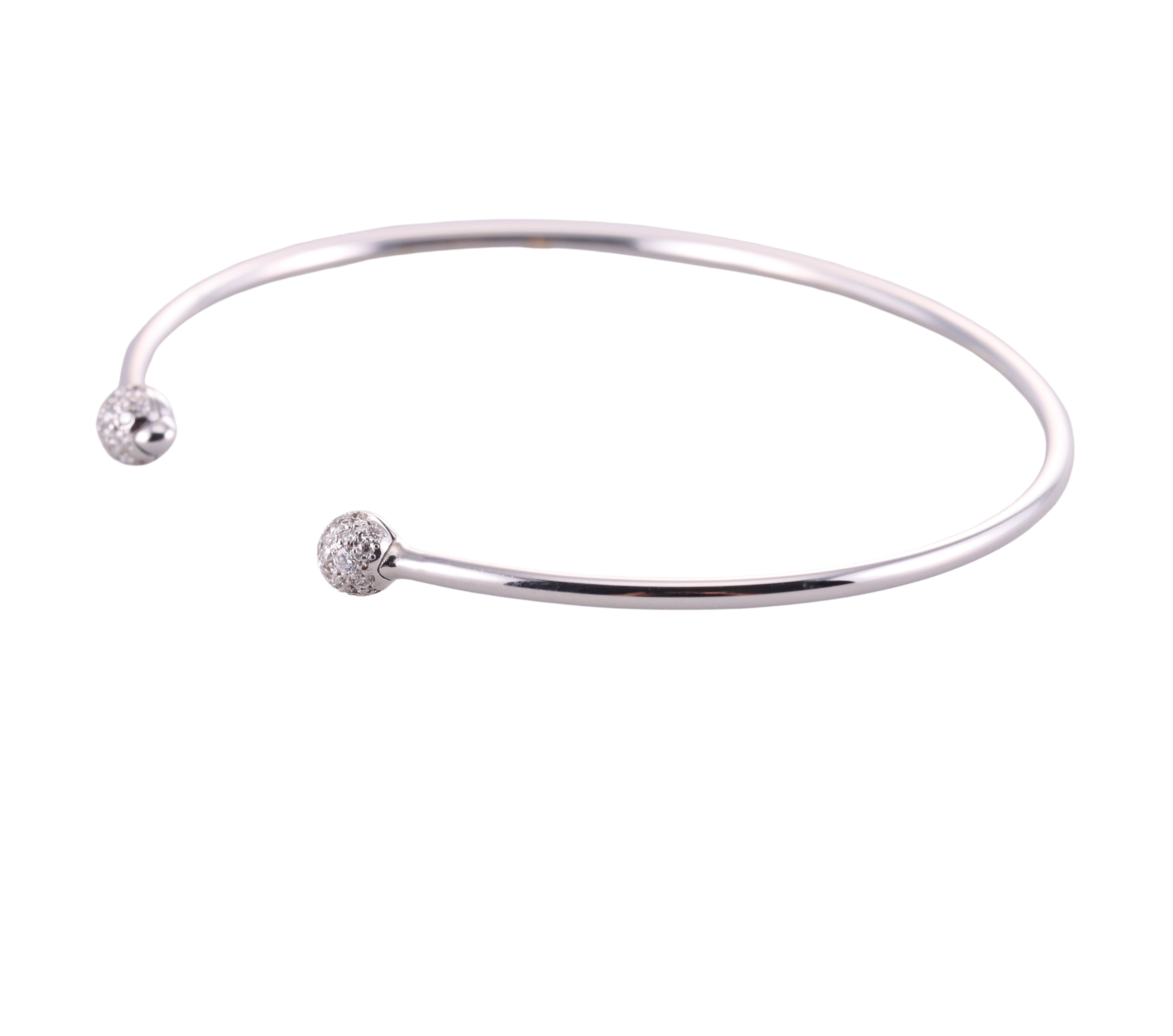 Pomellato M'ama Non M'ama 18k Gold Diamond Cuff Bracelet