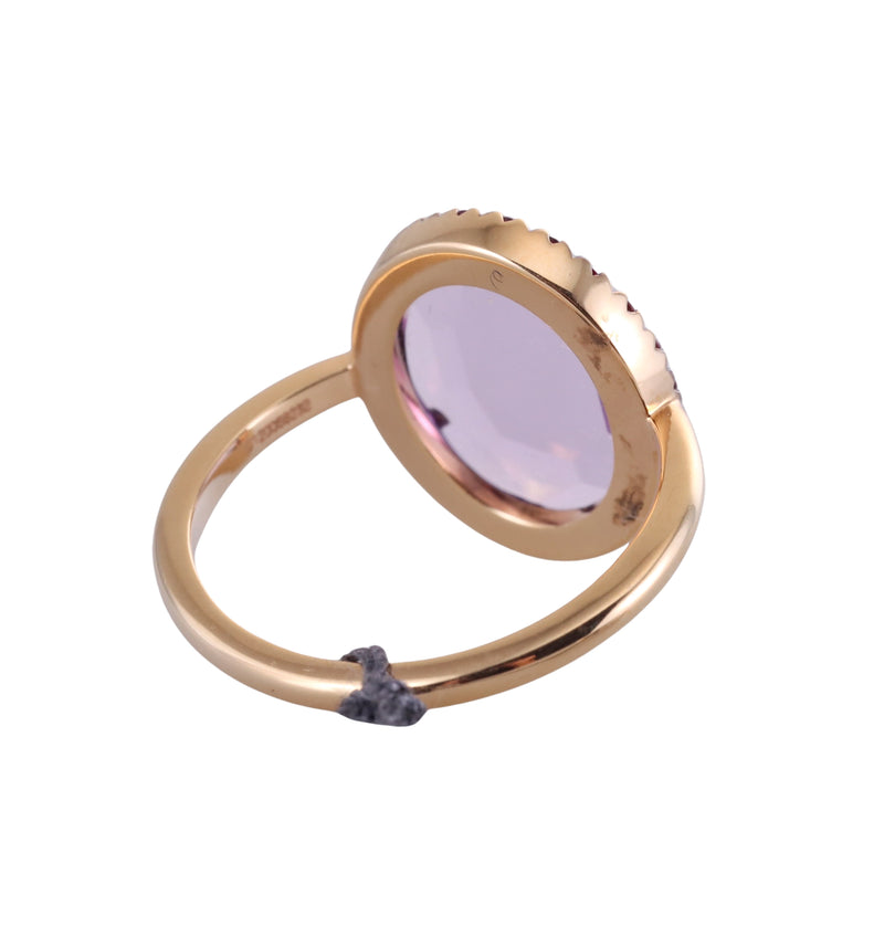 Pomellato 18k Gold Ruby Amethyst Ring