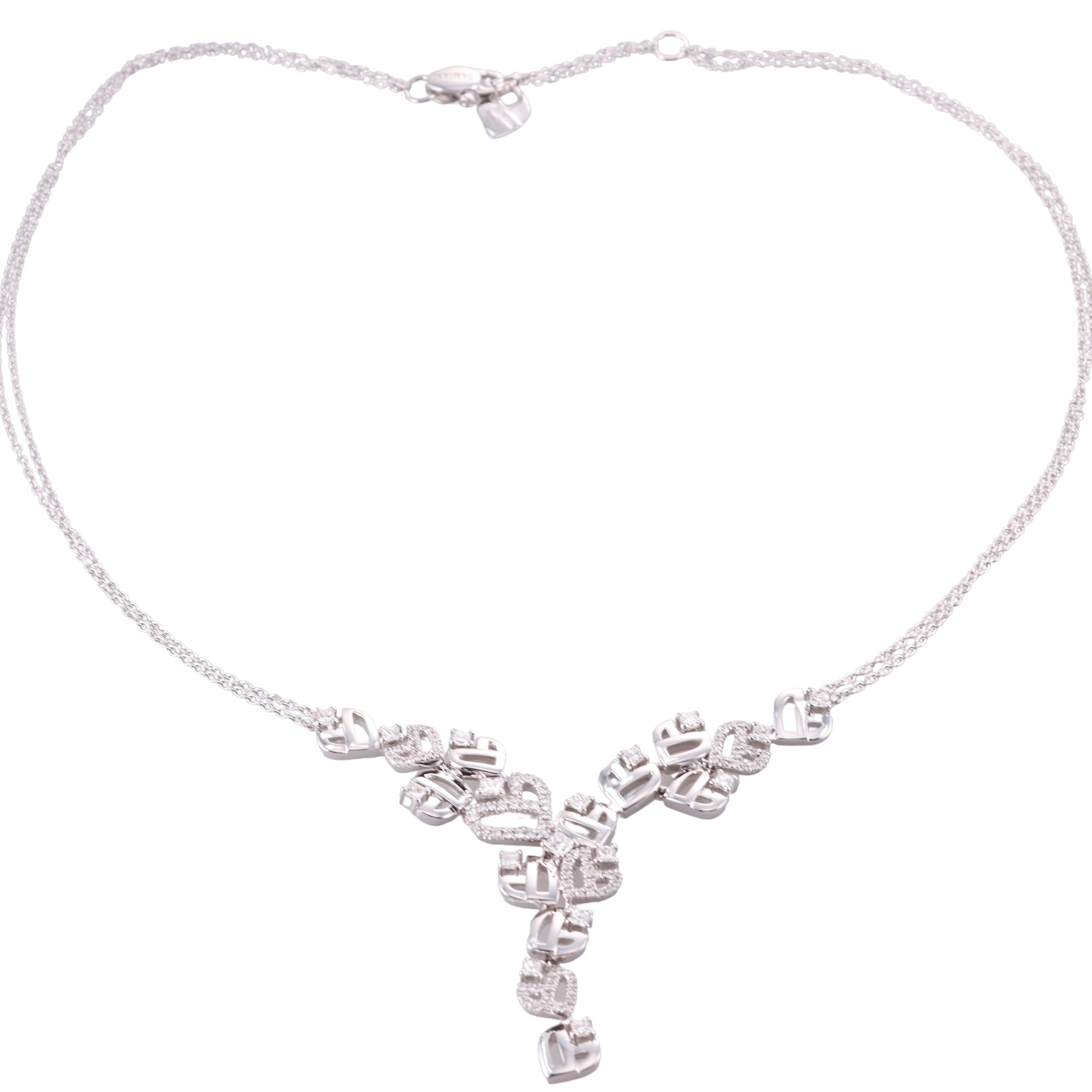 Damiani 1.72ctw Diamond 18k Gold Necklace