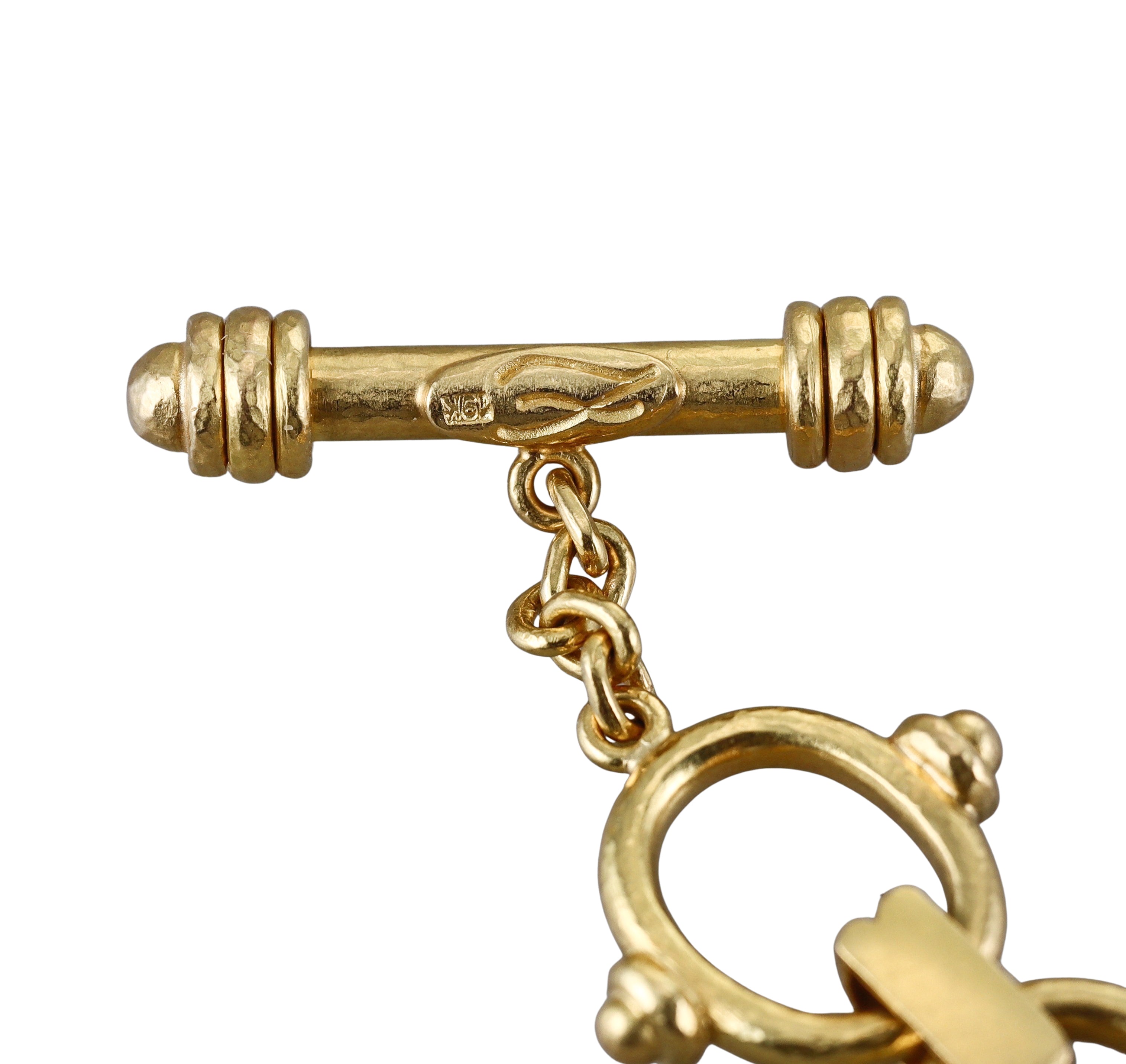 Elizabeth Locke Link Gold Toggle Bracelet
