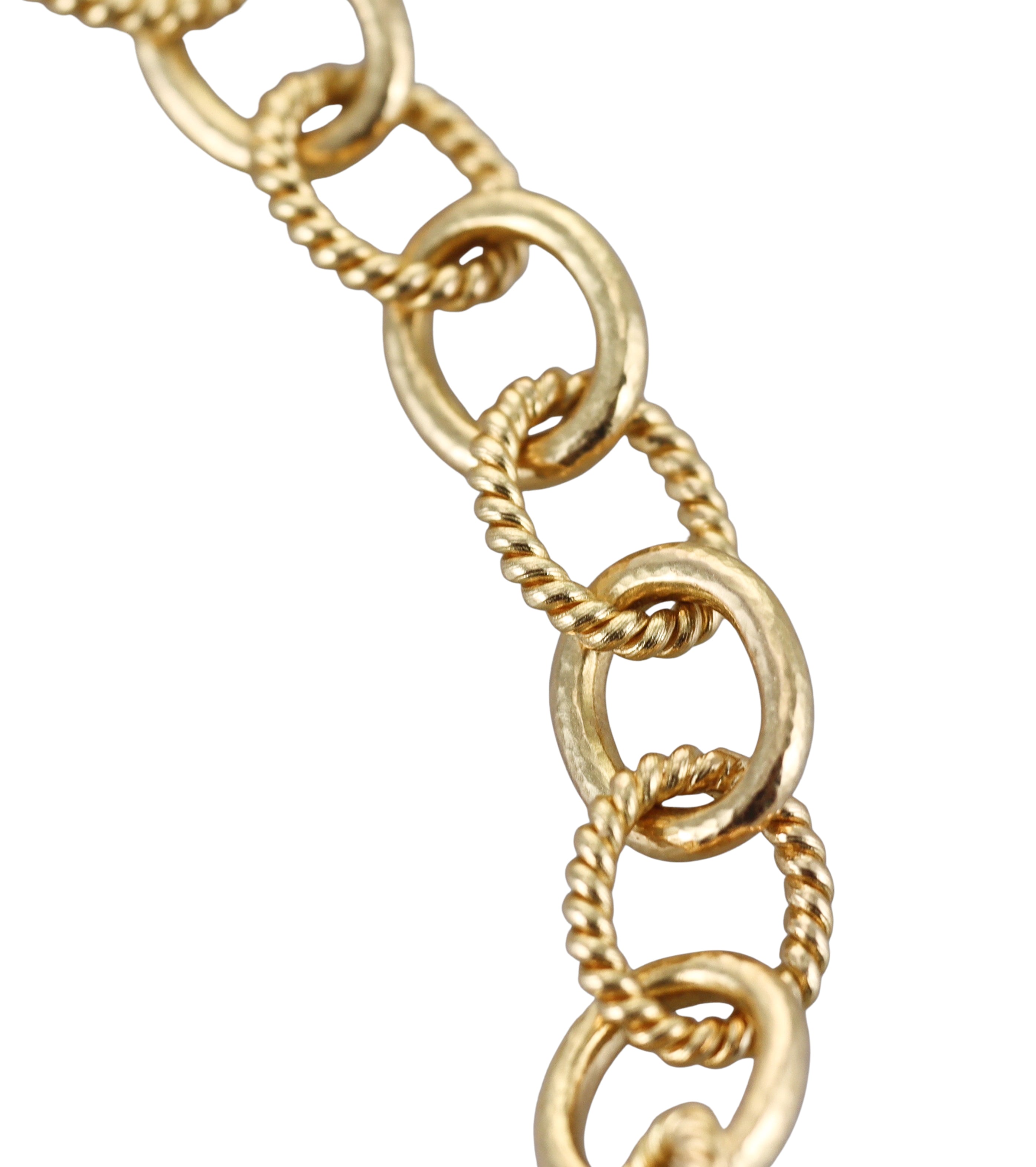 Elizabeth Locke Link Gold Toggle Necklace