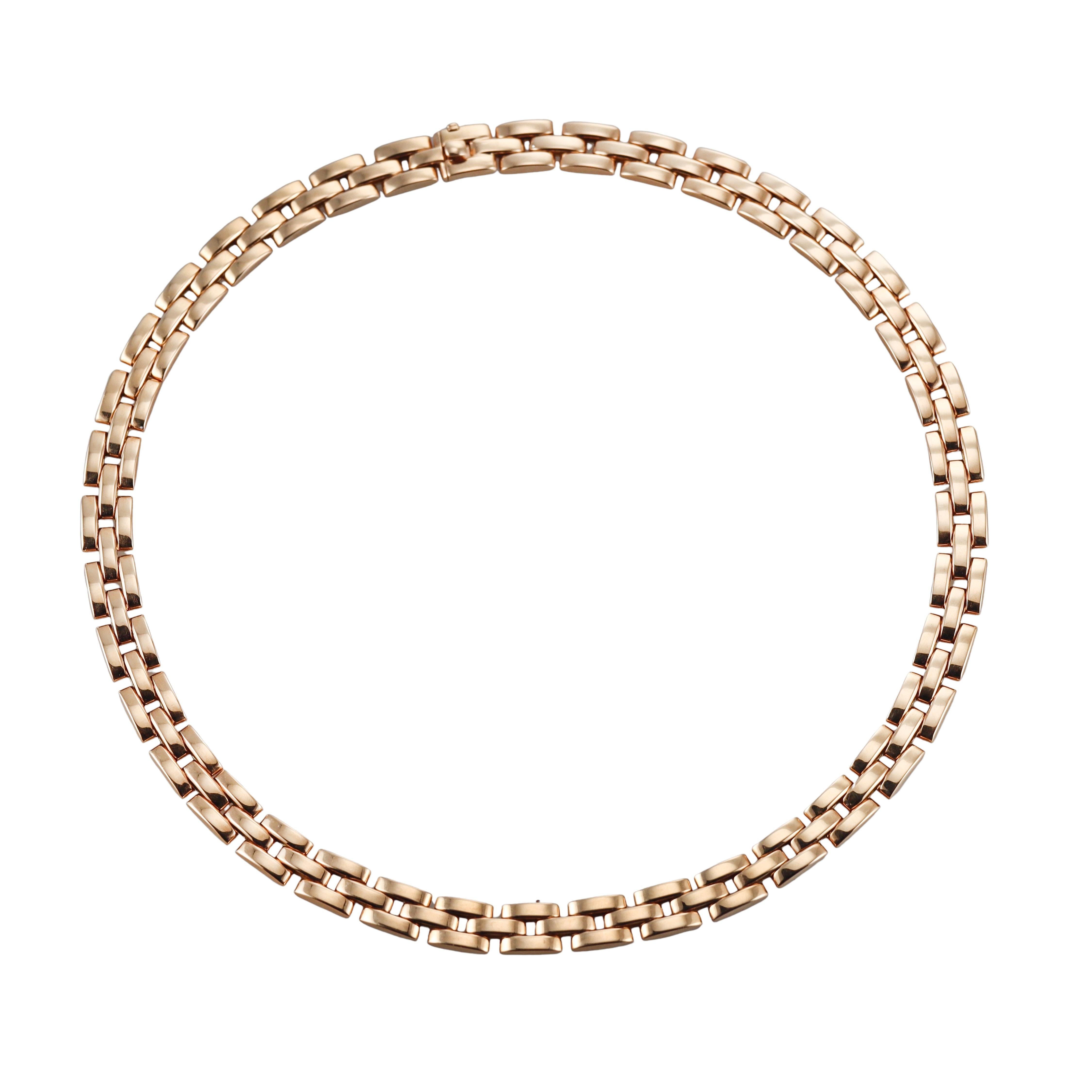 Cartier Maillon Panthere Rose Gold Necklace