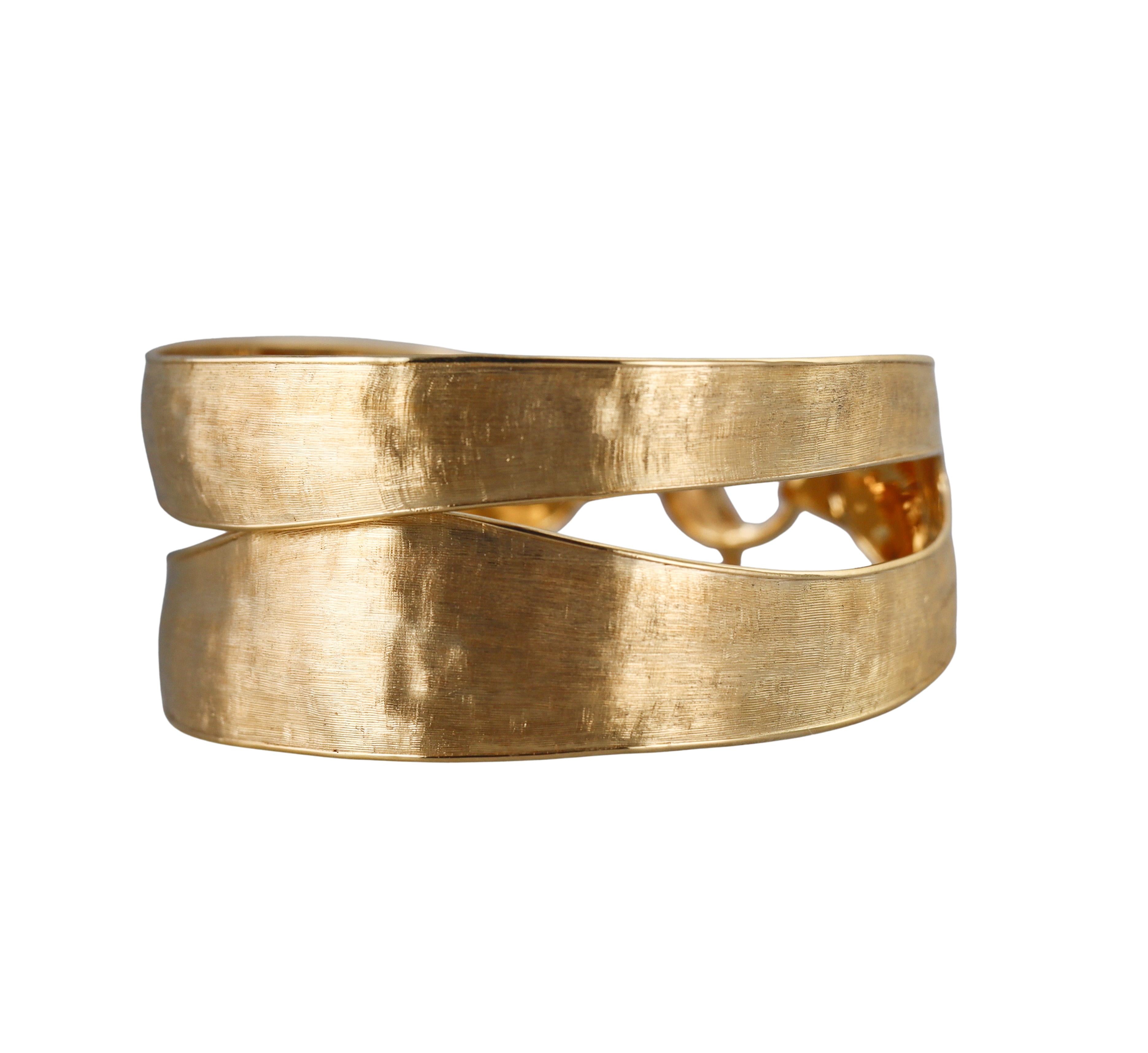 Marco Bicego Lunaria Yellow Gold Split Bangle Bracelet