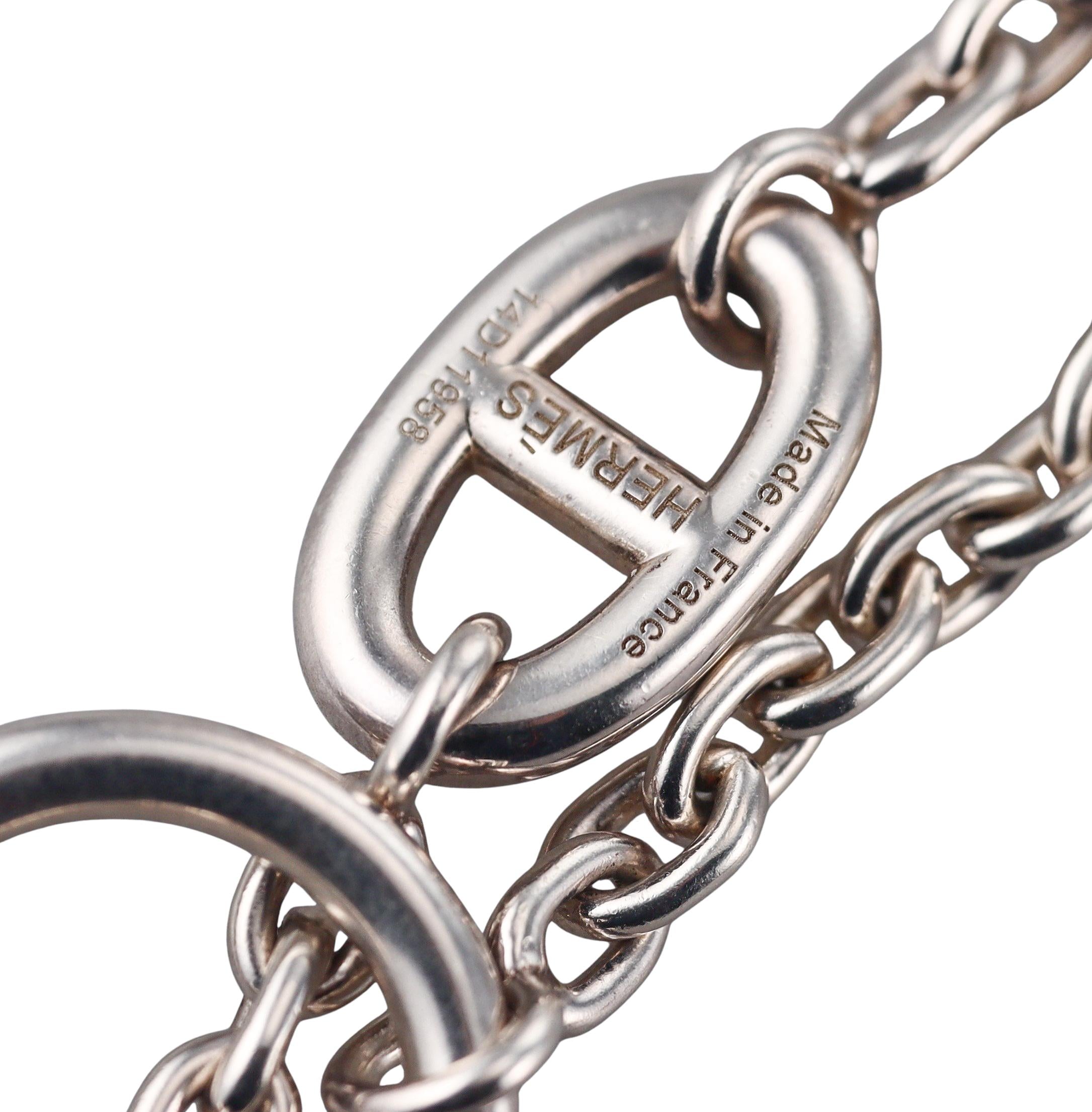 Hermes Farandole 120cm Silver Long Necklace