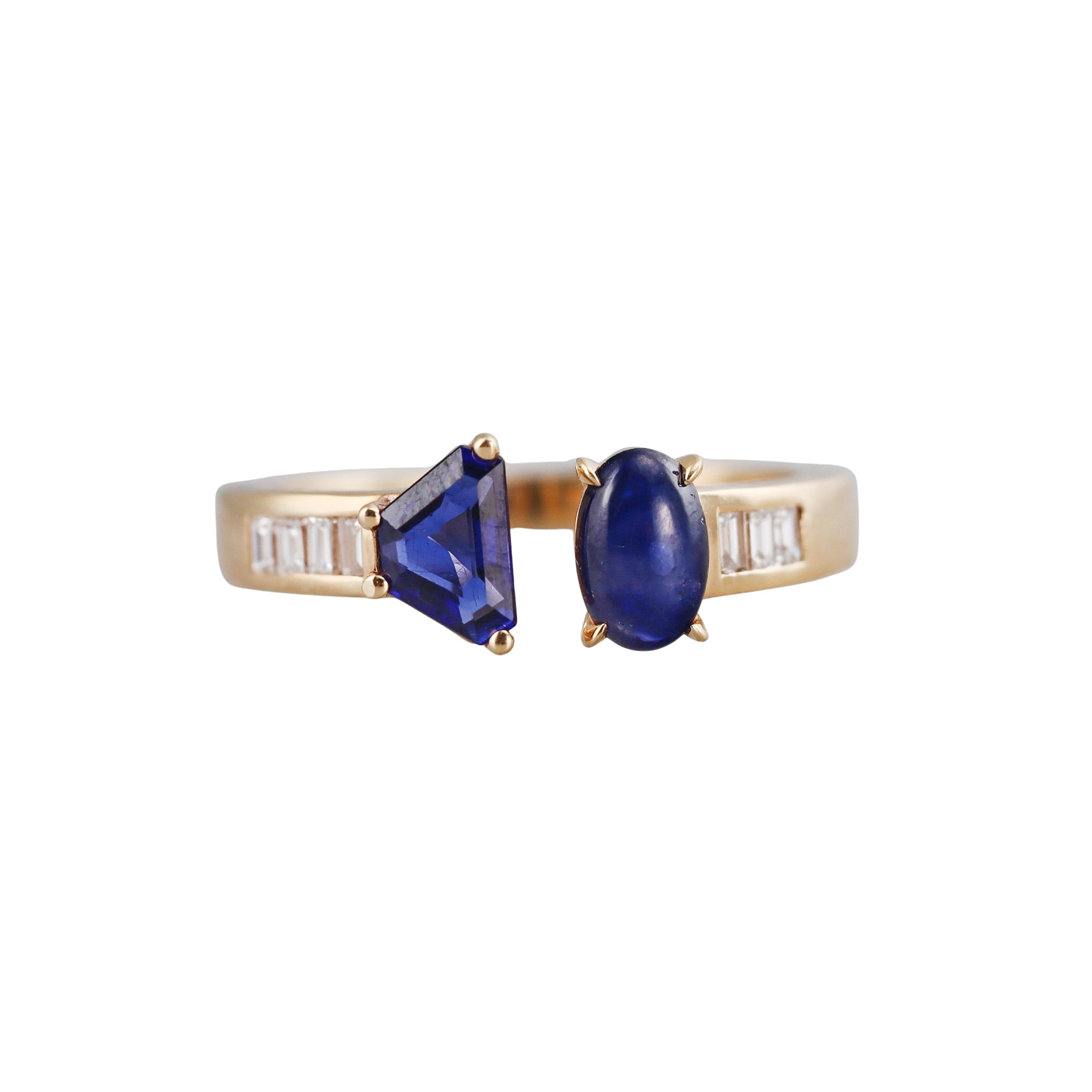 Aletto Brothers Sapphire Diamond Gold Ring