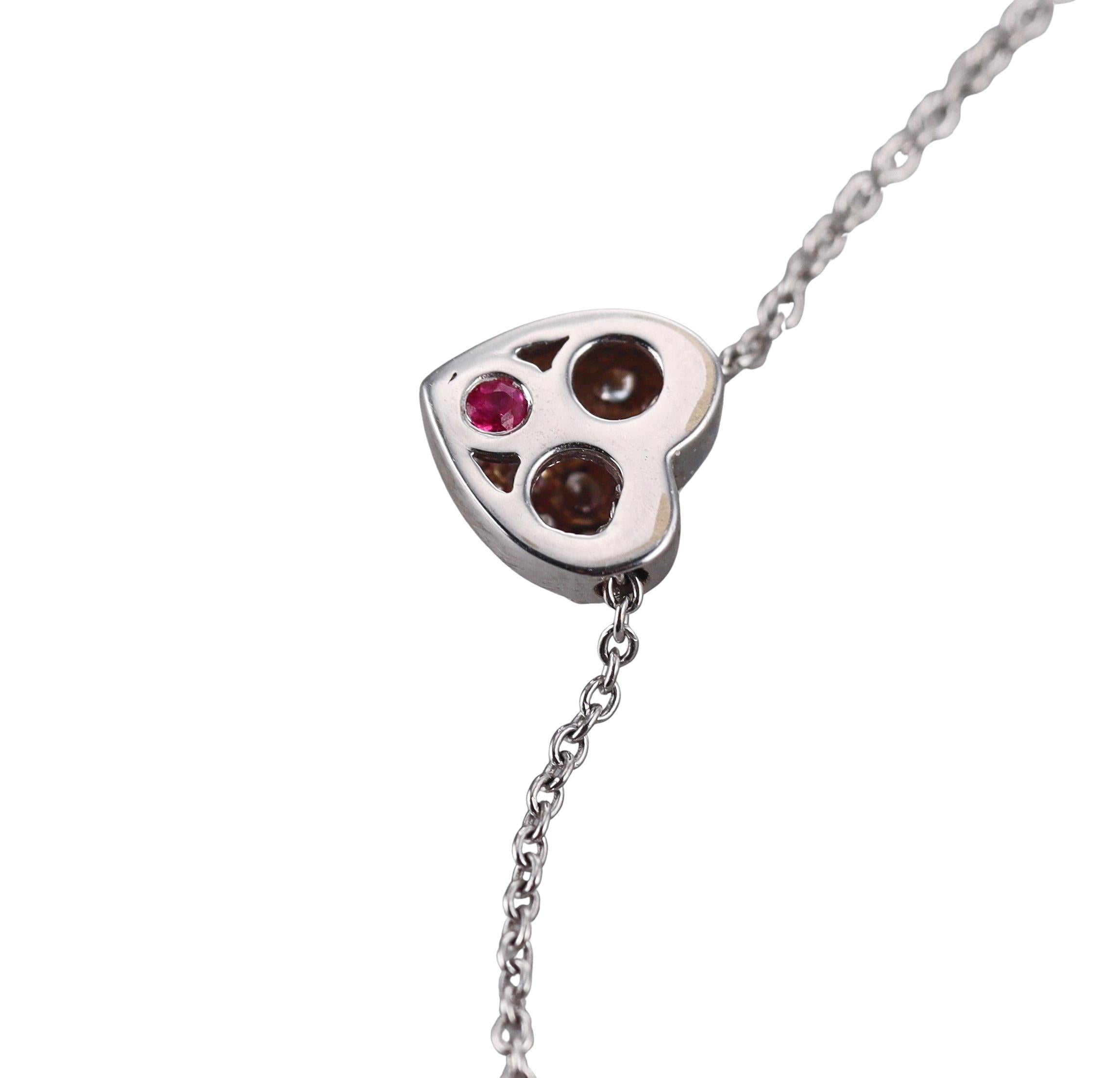 Roberto Coin Tiny Treasures Puffed Heart Diamond Necklace