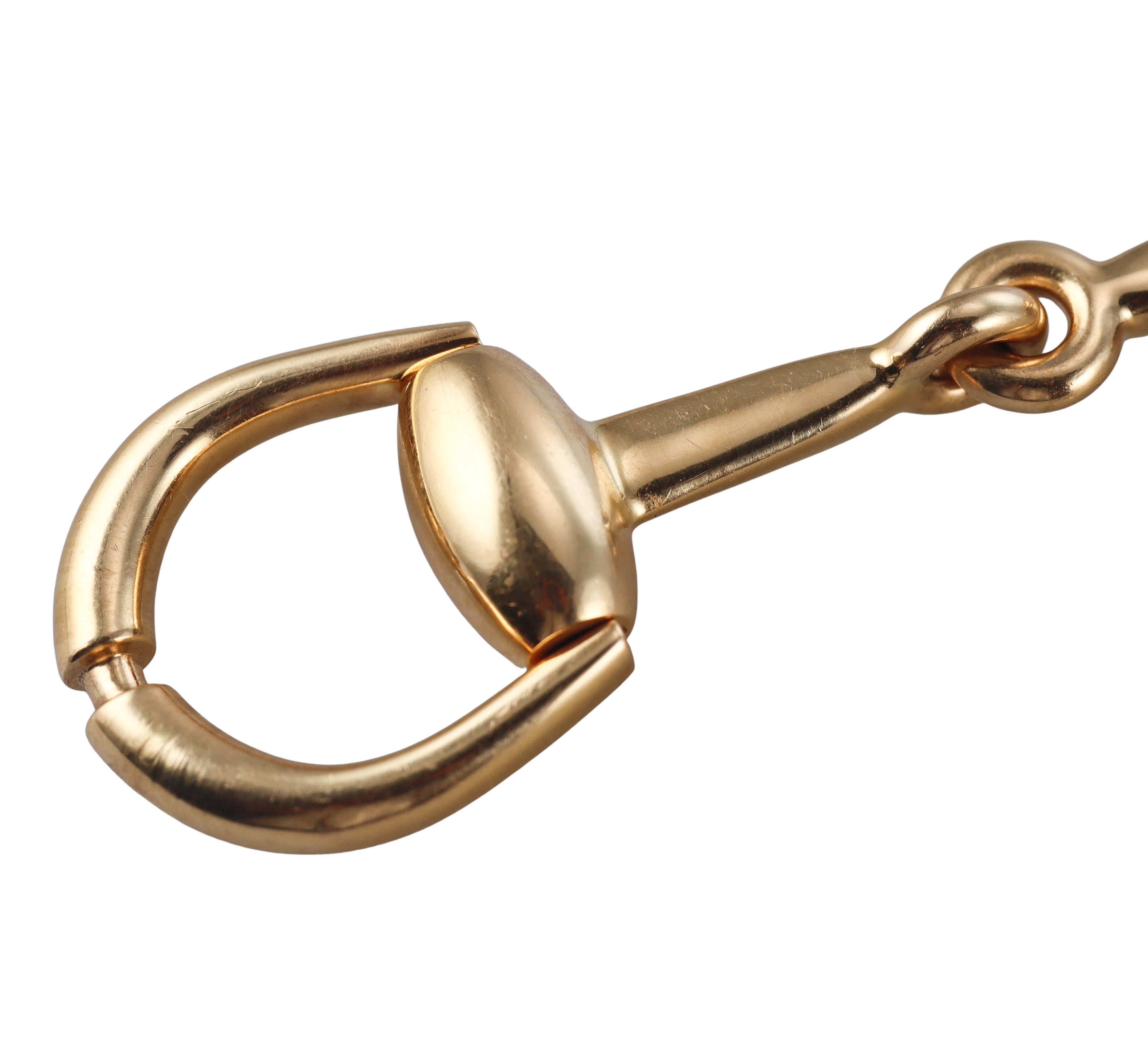 Gucci Horsebit Yellow Gold Bracelet