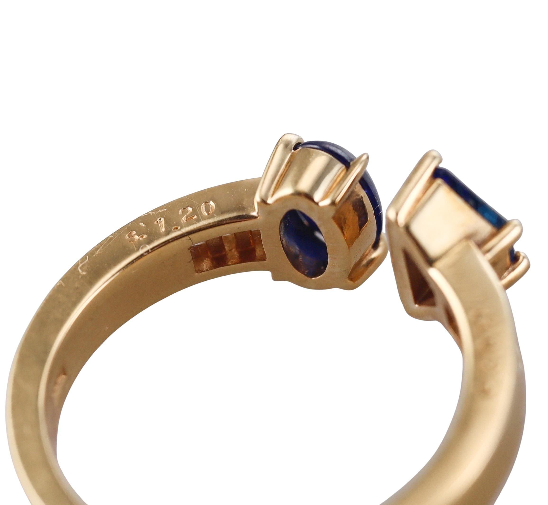 Aletto Brothers Sapphire Diamond Gold Ring