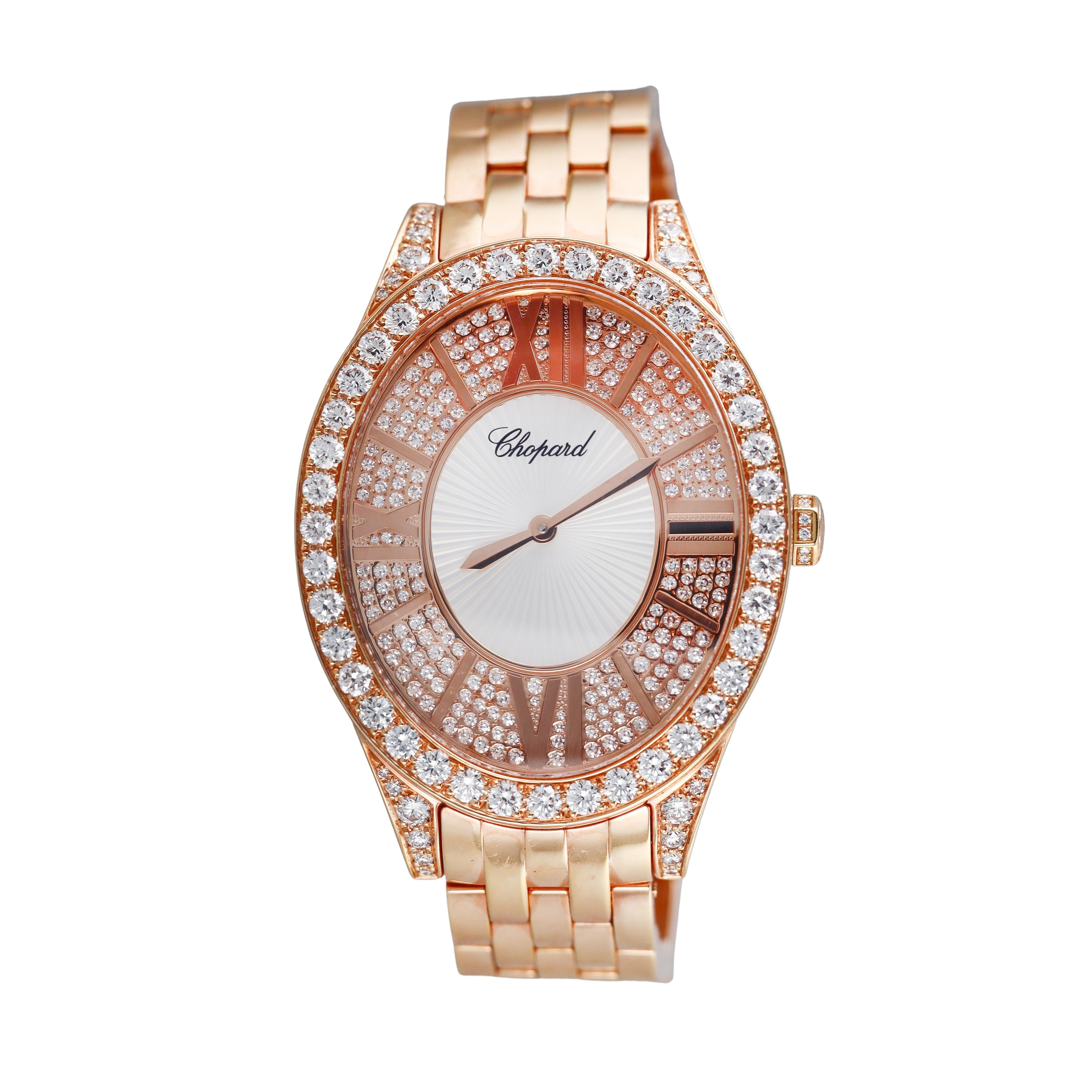 Chopard L'Heure Du Diamant Rose Gold Diamond Watch