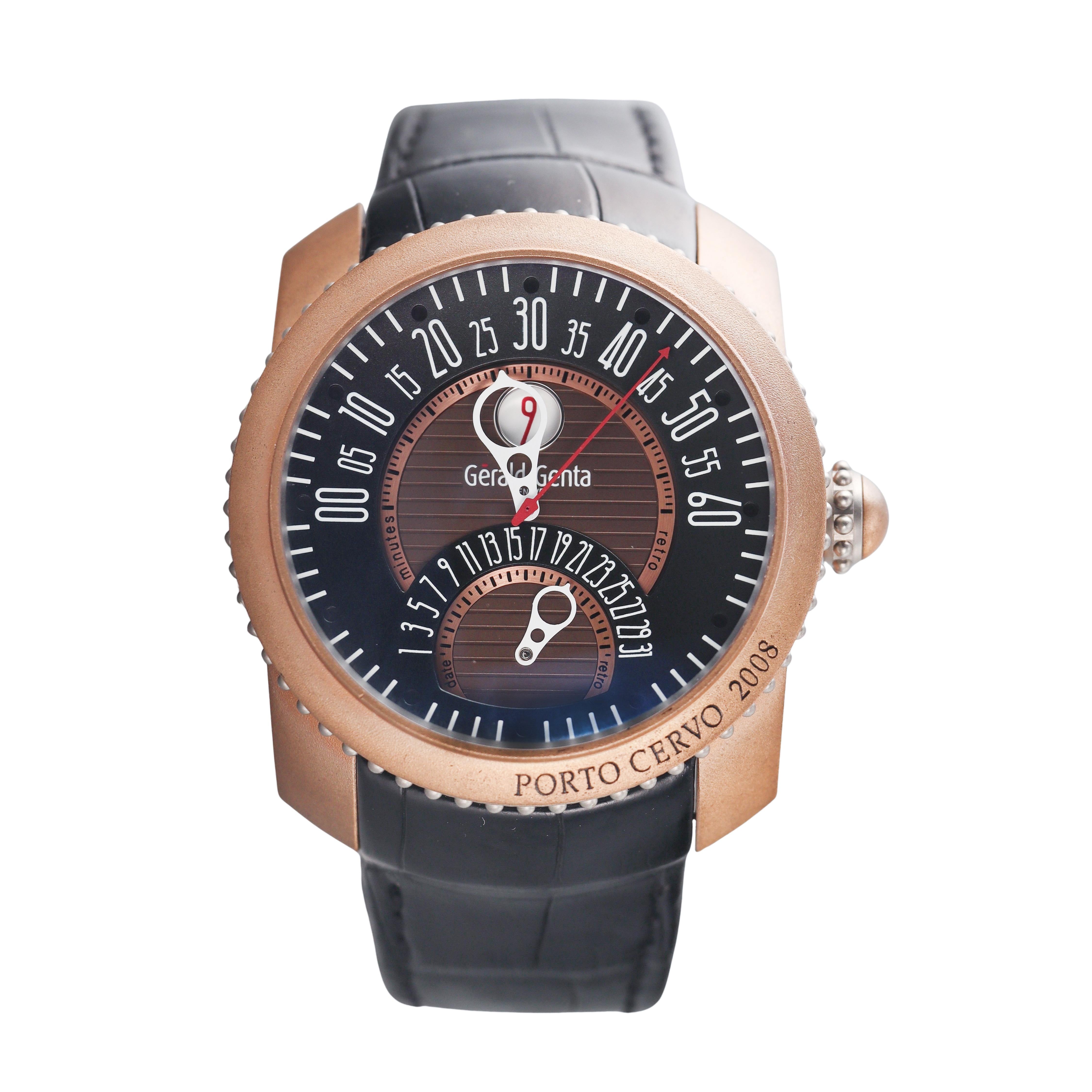 Gerald Genta Gefica Safari Bi-Retro GBS.Y.98 Bronze Titanium Automatic Watch