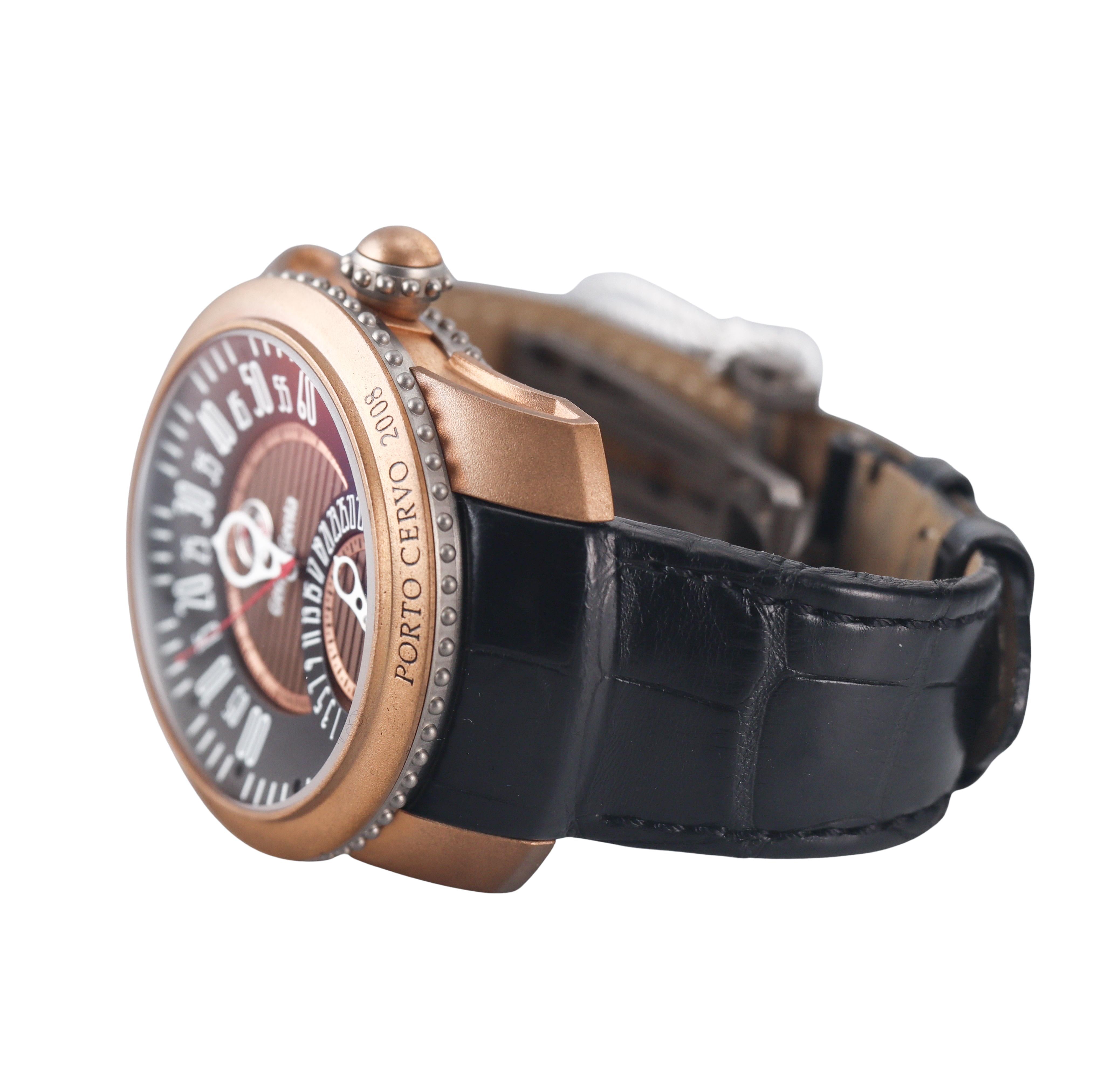 Gerald Genta Gefica Safari Bi-Retro GBS.Y.98 Bronze Titanium Automatic Watch